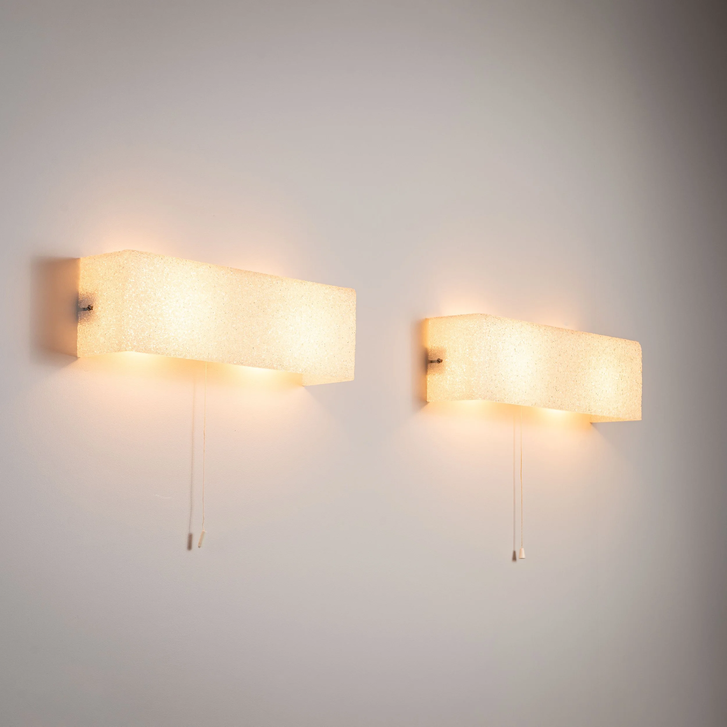 Pair of vintage Cristallux wall lamps