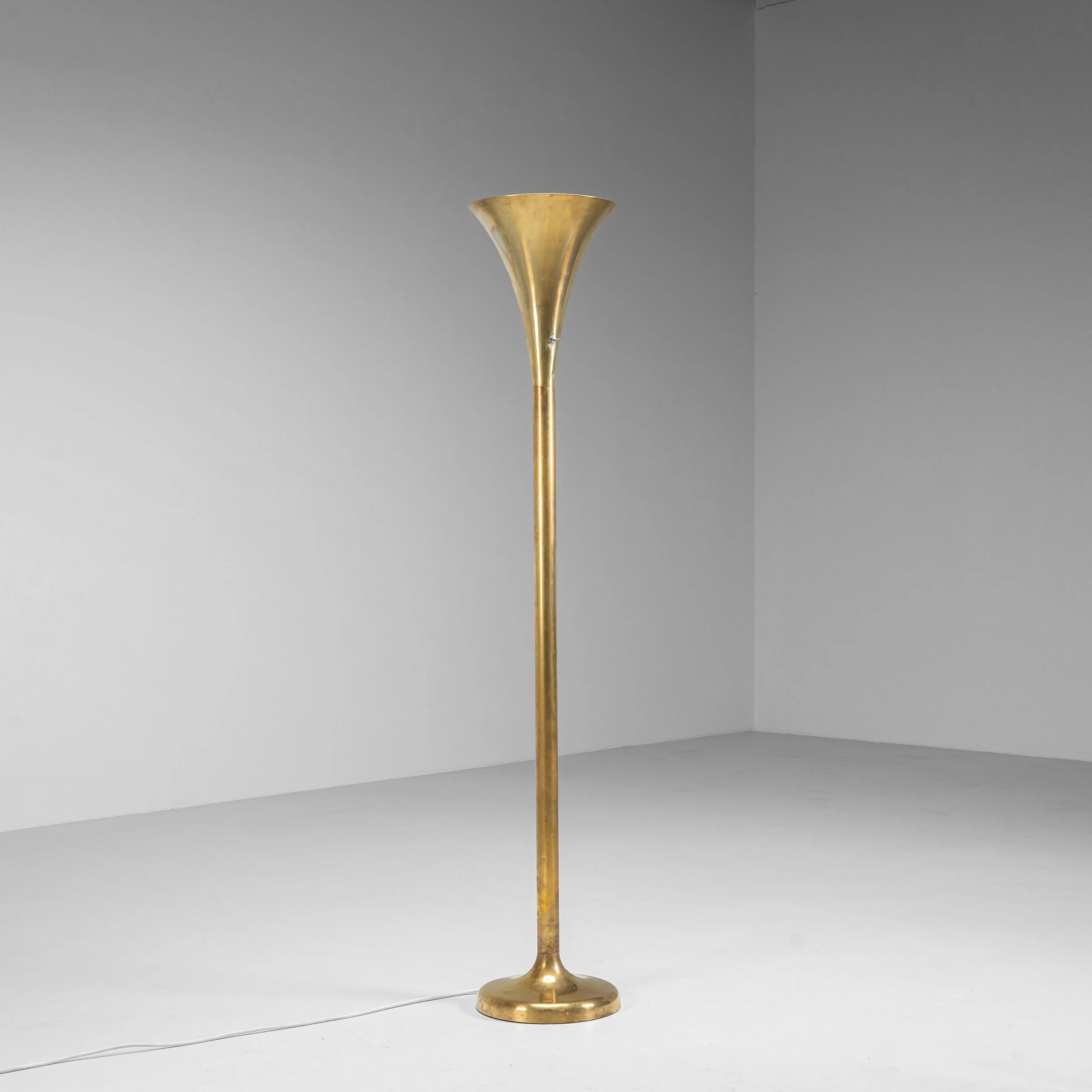 Brass ''Luminator'' floor lamp by Marcello Piacentini