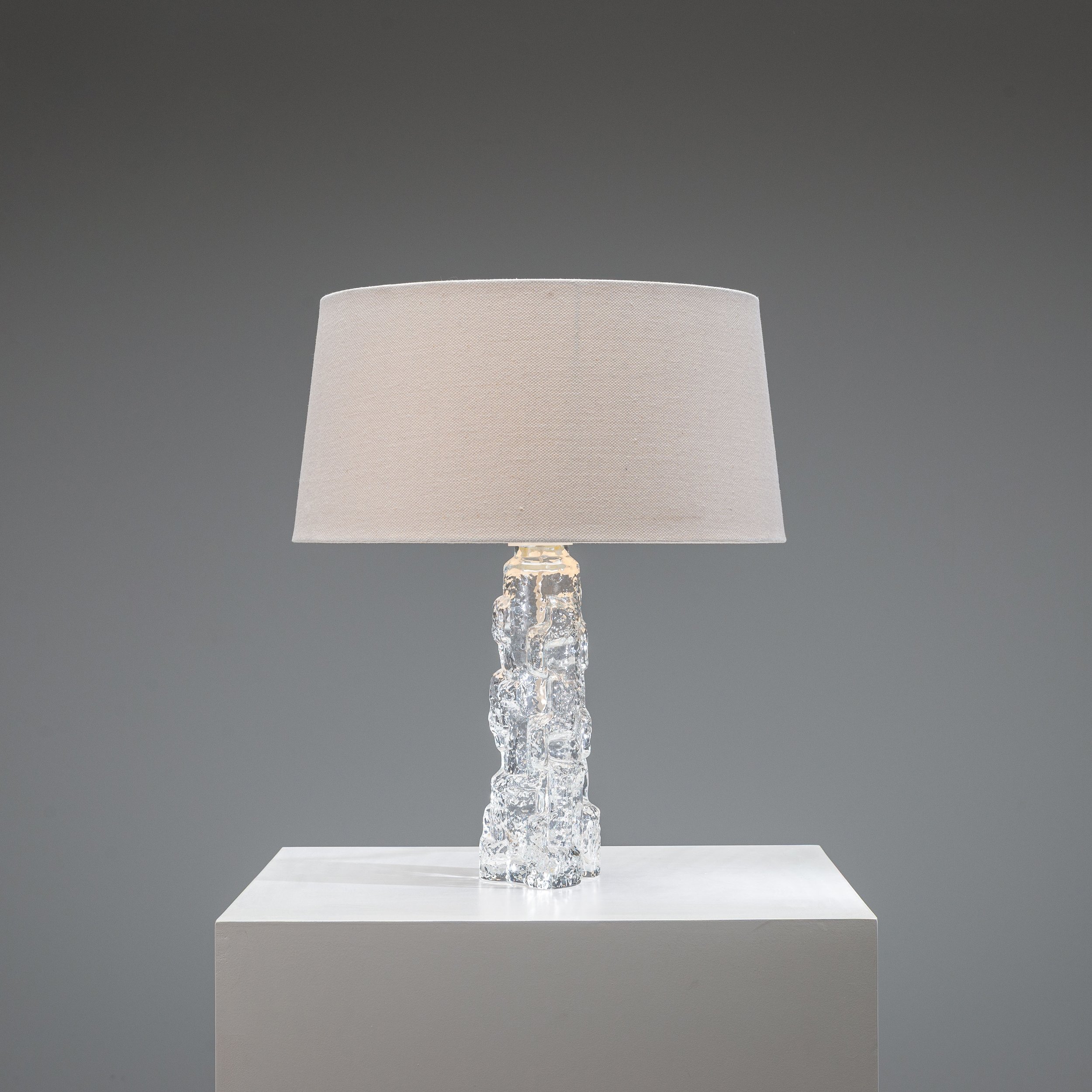 Reijmyre Glasbruk glass table lamp Sweden