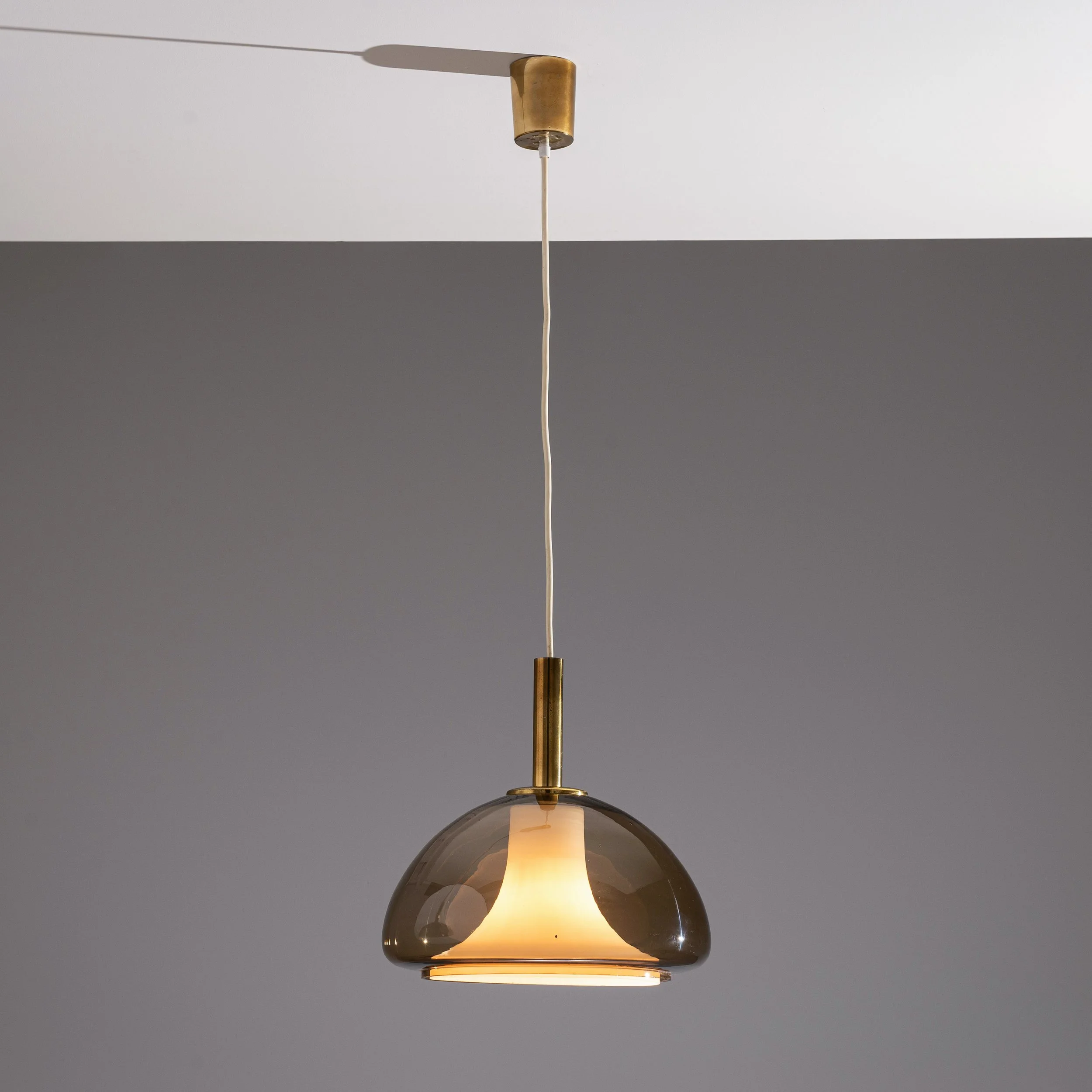 Hanging lamp with Murano glass shade