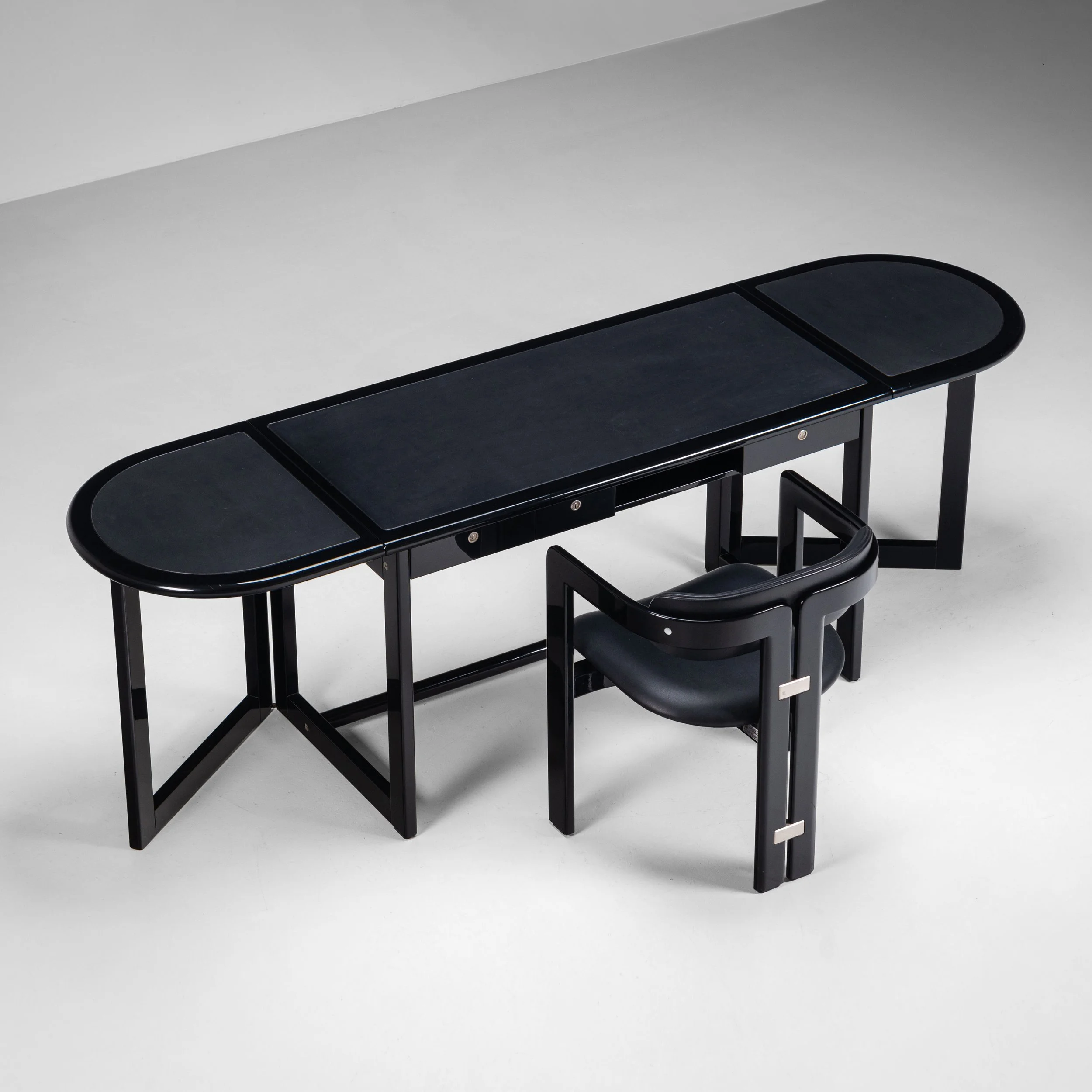 Augusto Savini drop leaf desk with Pamplona chair