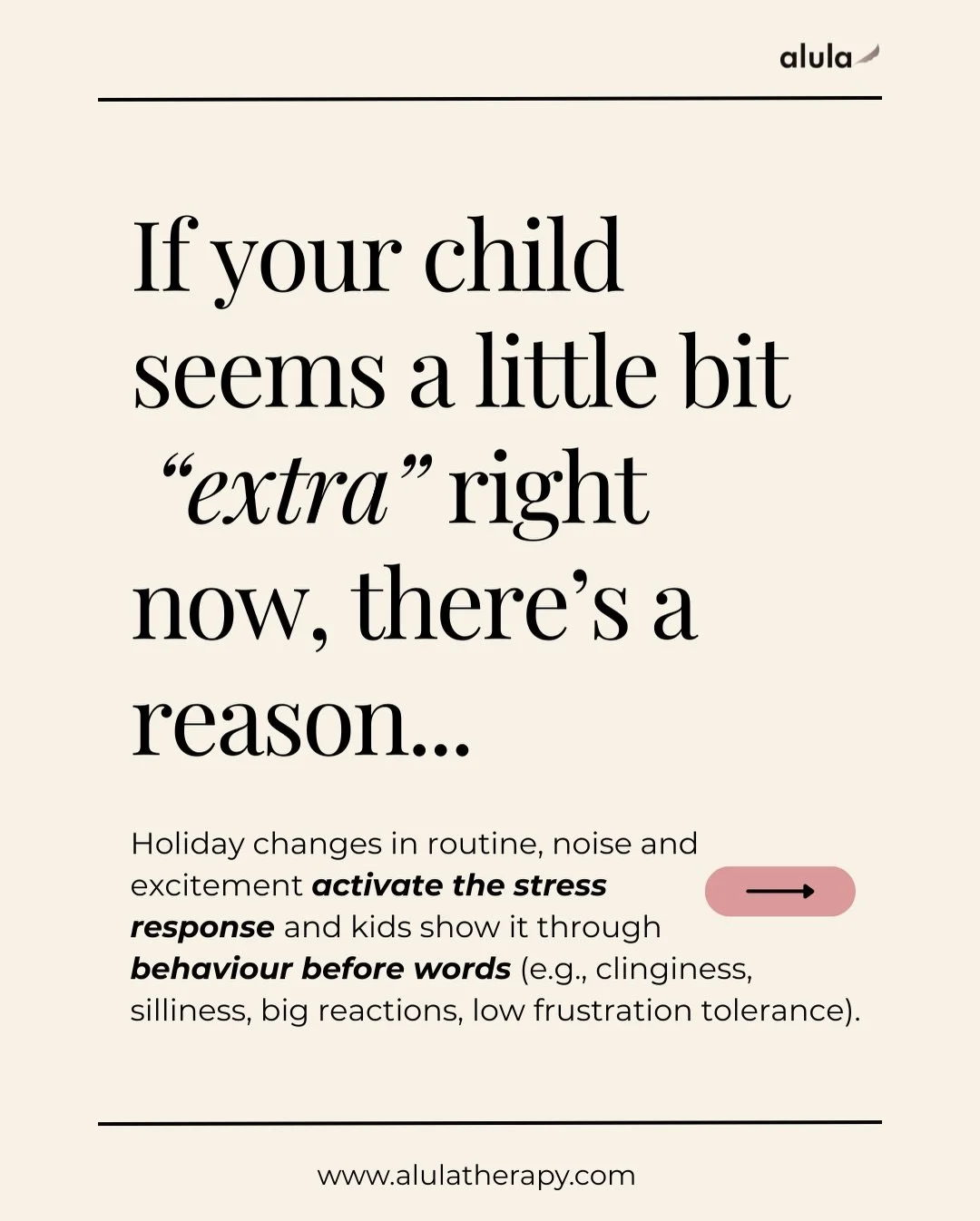 The holidays are exciting, but they can also be overwhelming for little nervous systems. What looks like &ldquo;extra&rdquo; behaviour is often a sign your child needs support, safety and closeness.
Your presence makes a real difference. 💛

If this 