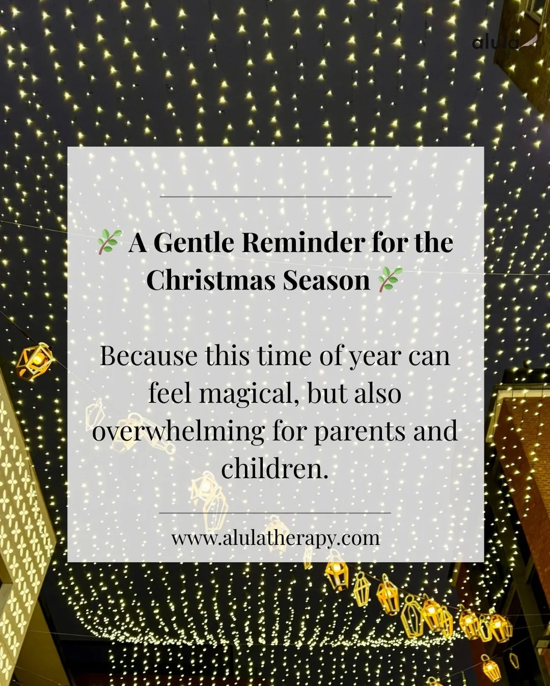✨🪄A gentle reminder for this season:
You don&rsquo;t need to create a flawless Christmas for your child. The real magic comes from feeling noticed, included, and safe. 
If you&rsquo;re showing up with warmth and presence (even on low-energy days), y