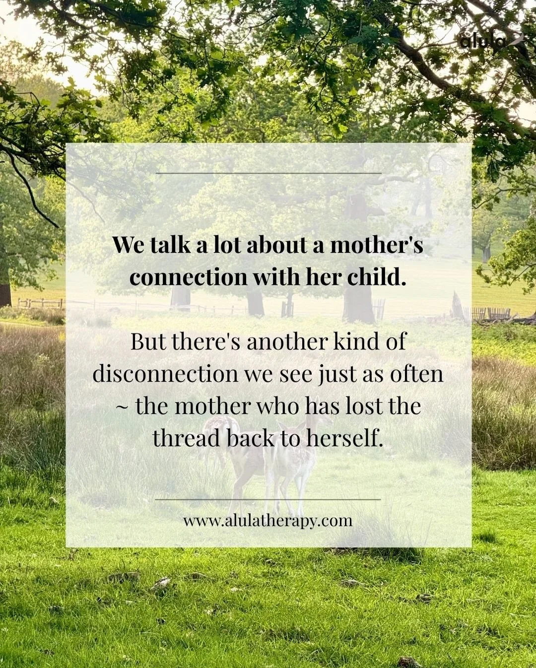 This week is Maternal Mental Health Awareness Week and our theme for the month is connection.

So often, we talk about the connection between mother and child but what about the mother&rsquo;s connection to herself?

The woman she was before motherho