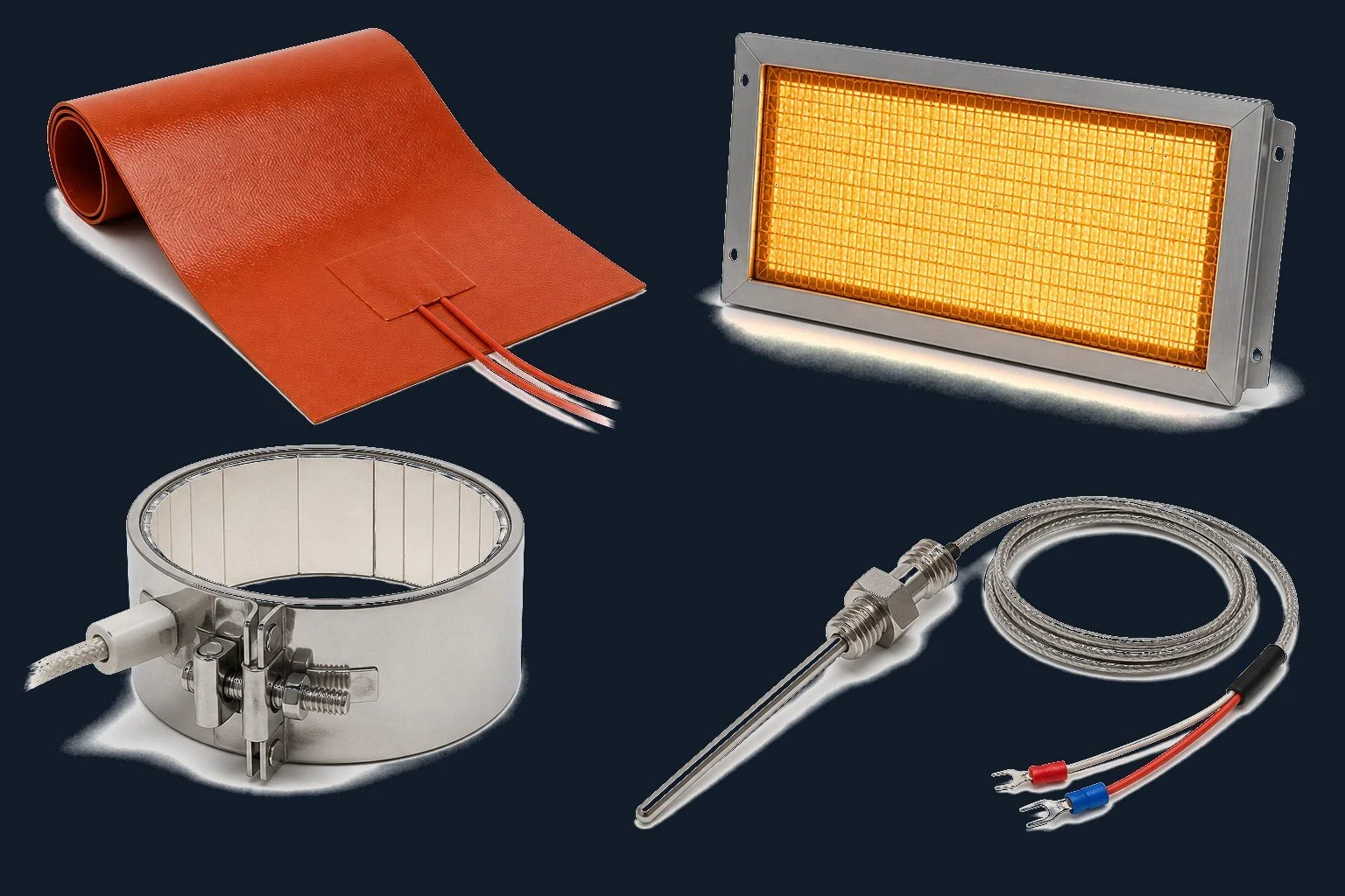 Entherm heating, sensing, and control products