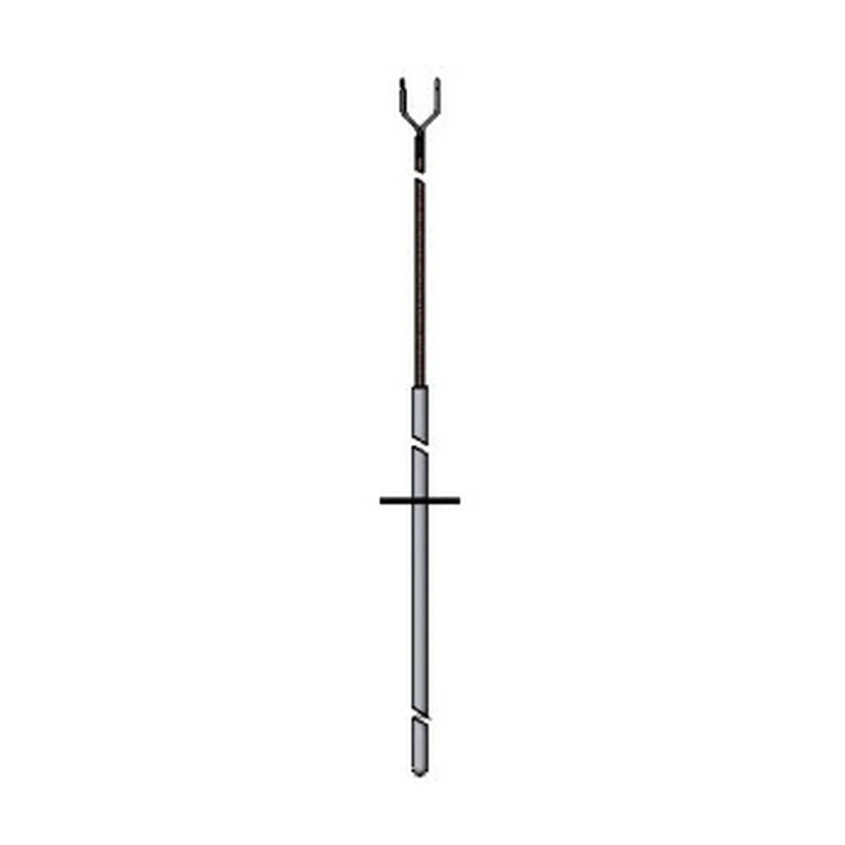 Watlow Style 25 Flange Thermocouple Type J, 24 in. SS Overbraid Leads