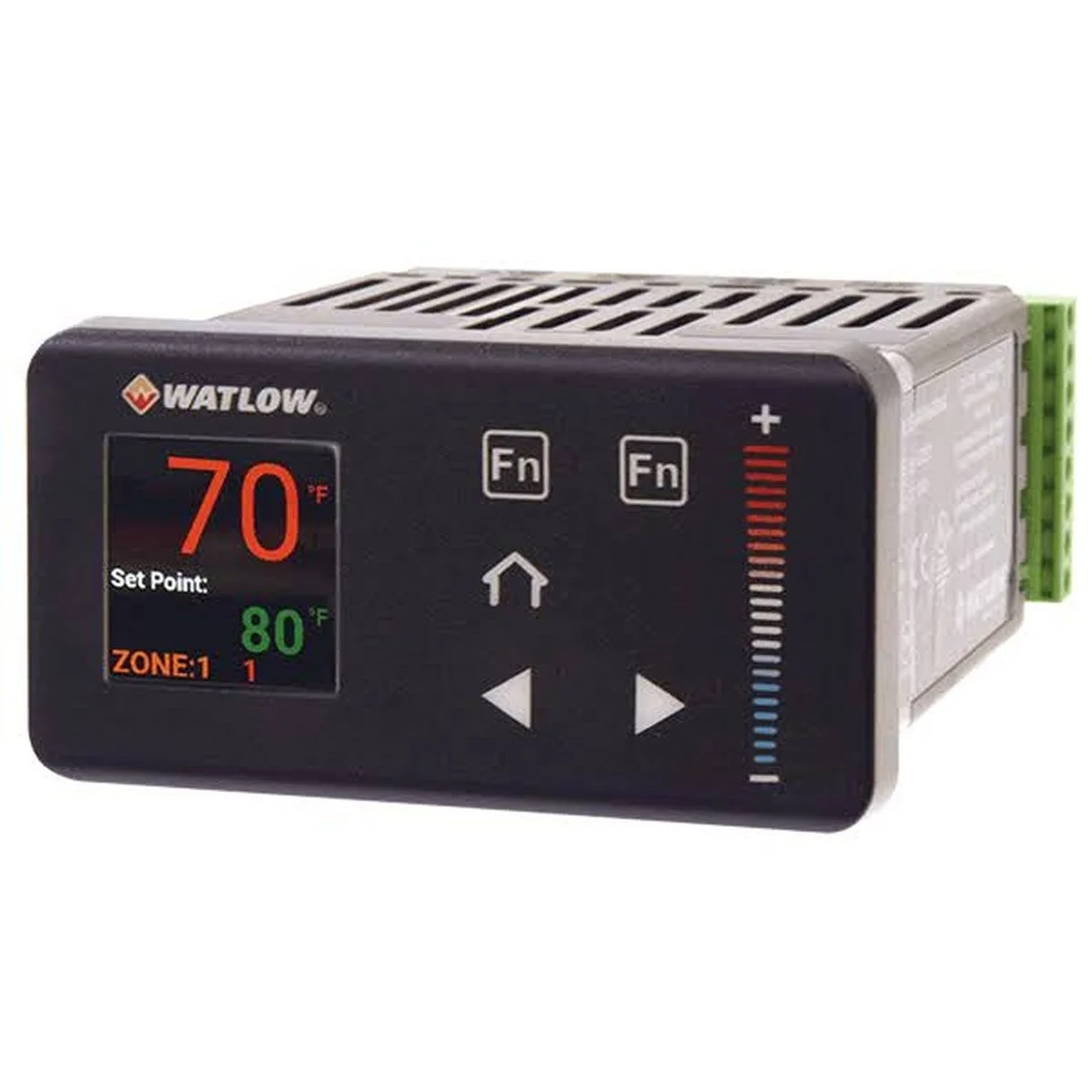 PM PLUS: 1/8 DIN Horizontal PID, CJ Outputs, Bluetooth WP (Watlow)
