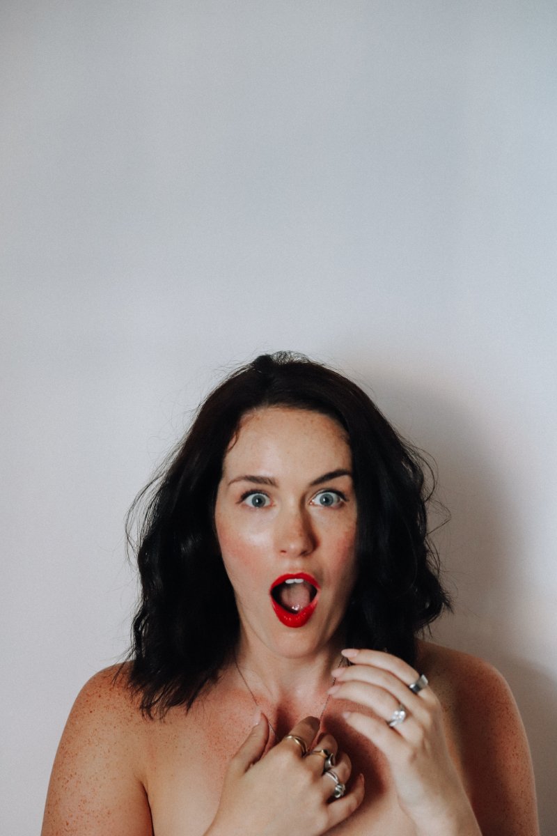 Chelsea Quint with a shocked expression | buyer behavior