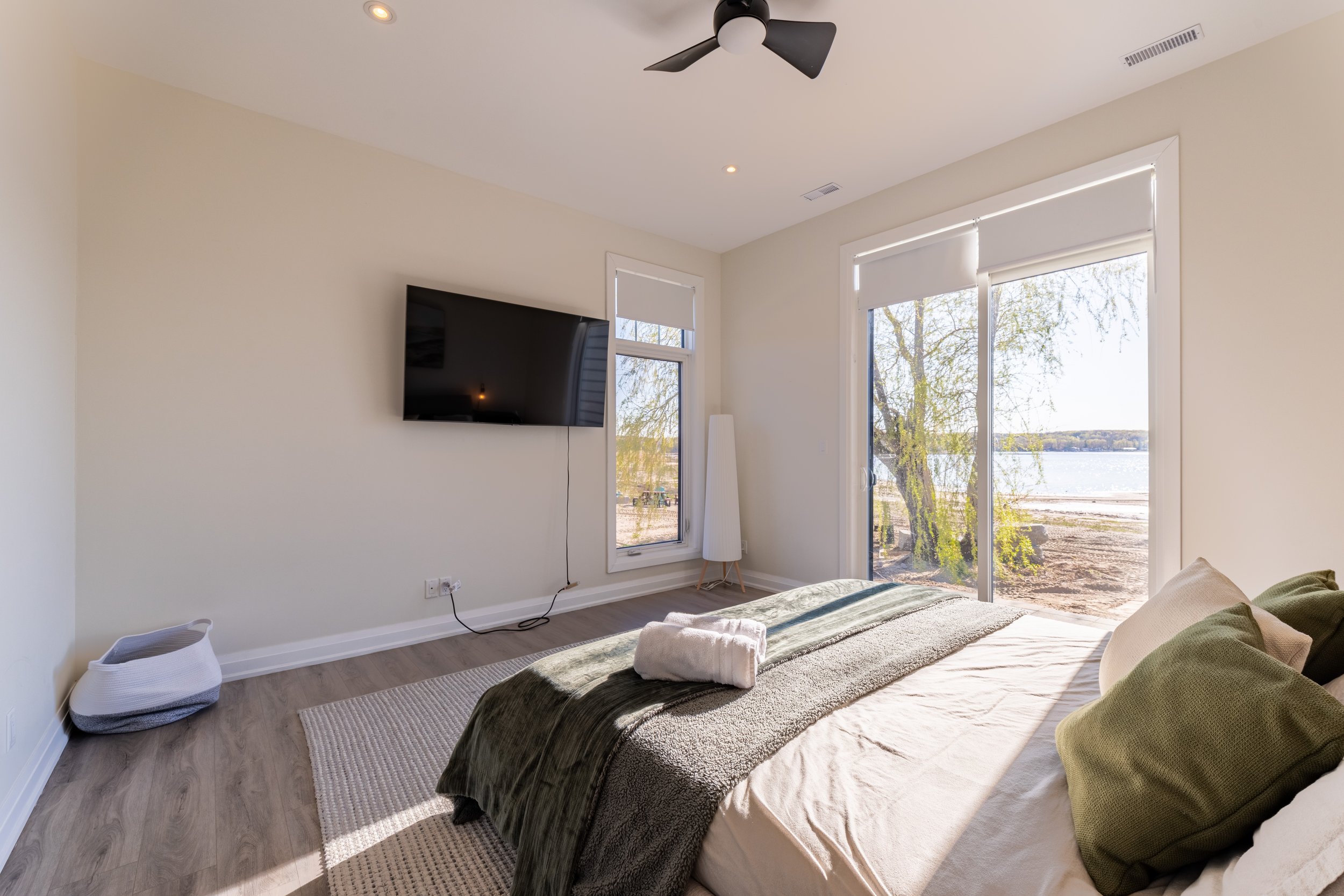 Smart TV and Ceiling Fan