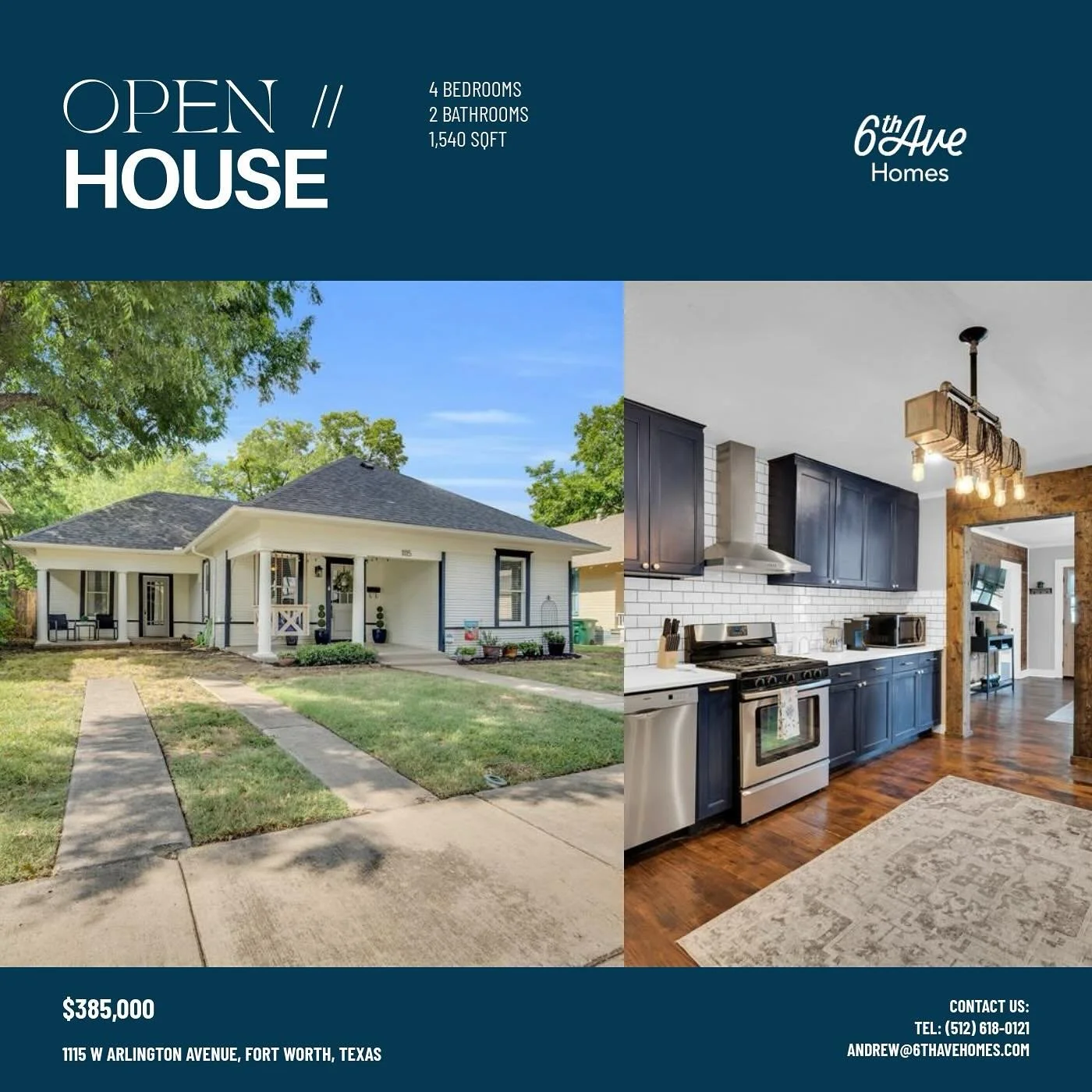 Looking for something under 400k, but in Fairmount? Here&rsquo;s your chance!

This South Fort Worth Craftsman&rsquo;s style home is nestled in an historic neighborhood, close to many sought after entertainment and restaurant districts. 

Come see it