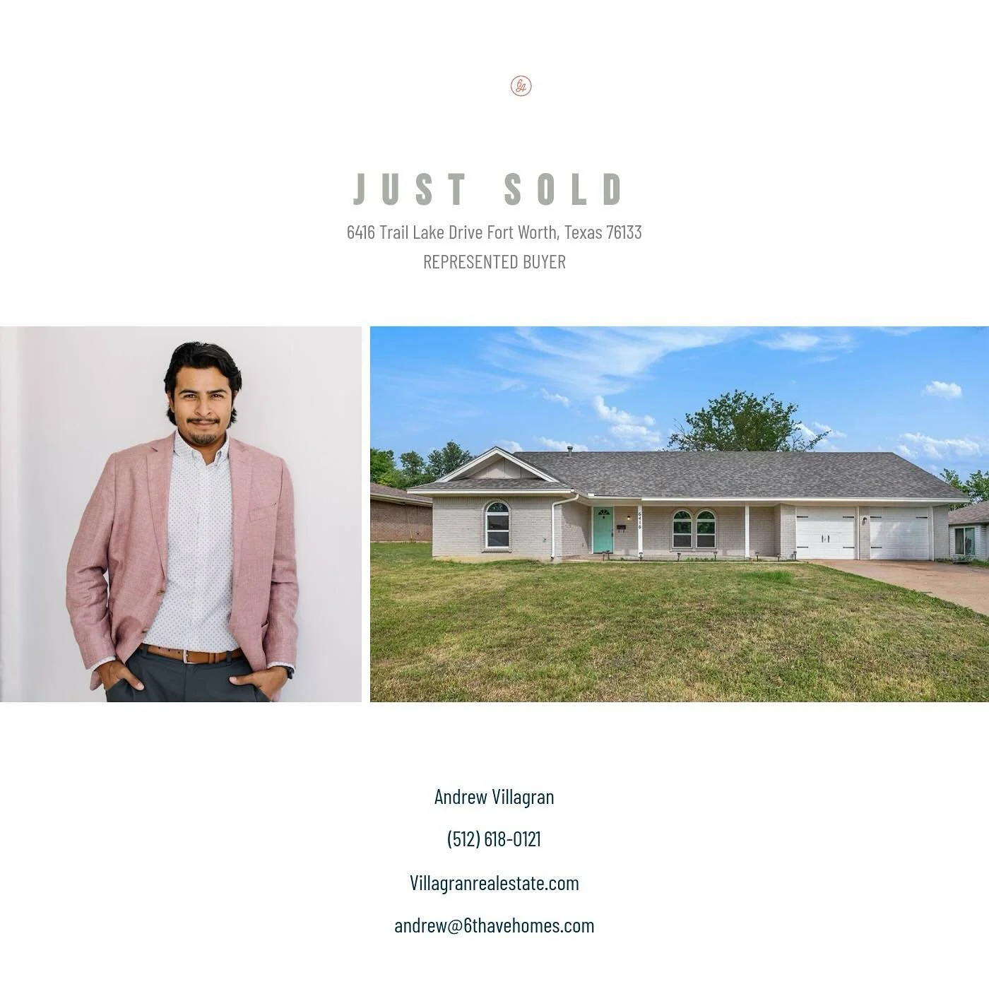 Sold 🔑

So stoked for my out-of-state, first time buyer for closing on their little slice of Fort Worth! Flattering home and even a better contract! Sellers covered her closing costs AND we contracted 40k under the home&rsquo;s appraised value. 

I 