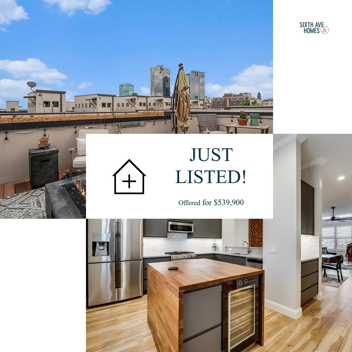 Just Listed + Open House!

Experience downtown Fort Worth living at its finest when you make this modern, 3-story townhouse your new home. The bar is set for quality and convenience, don&rsquo;t miss out on this rare listing! 
&bull;
Come see it for 