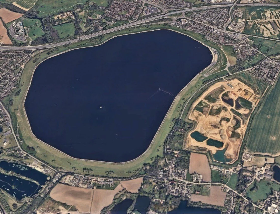 Queen Mother Reservoir London Datchet efoil location view