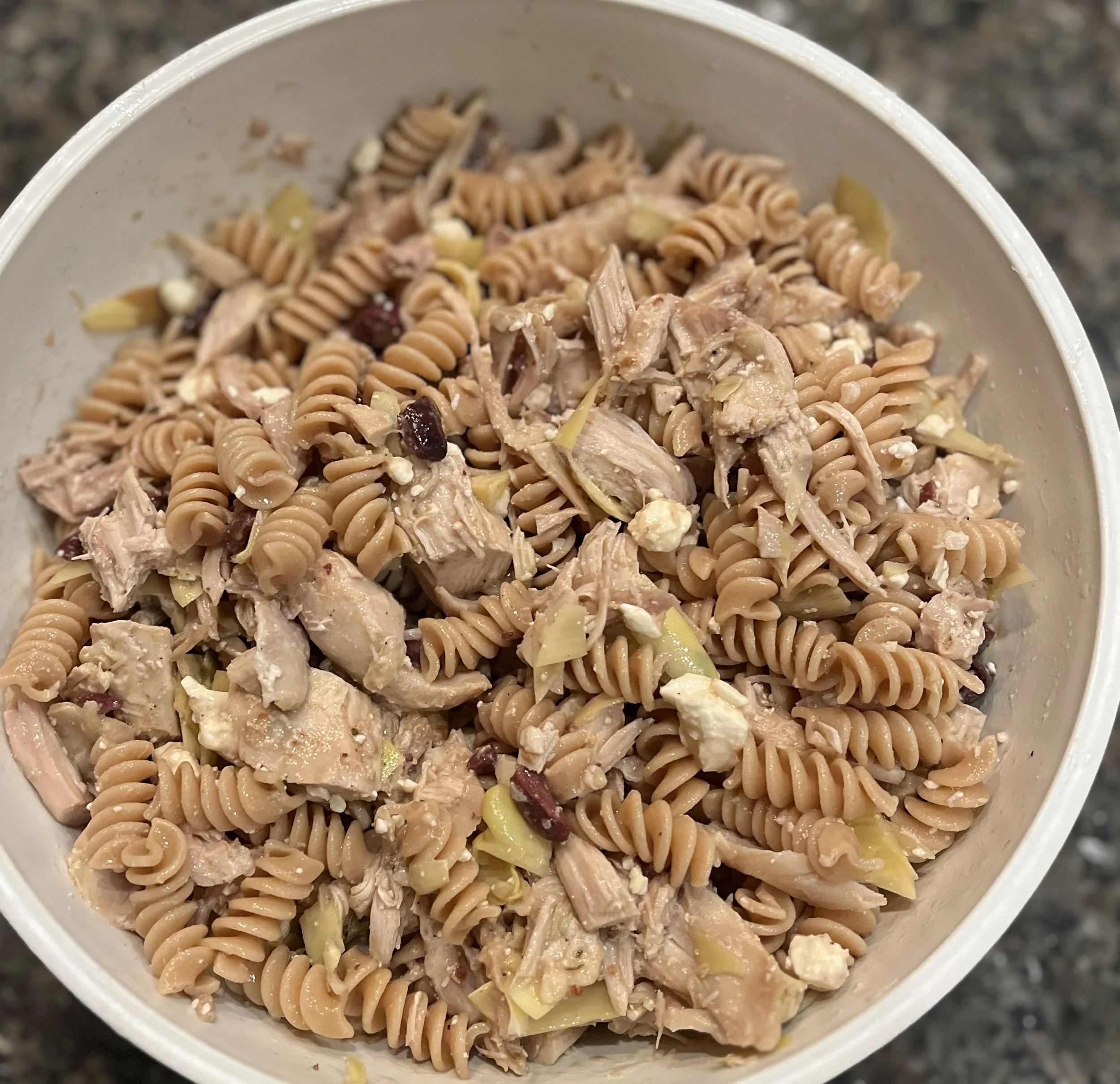 Greek Chicken Pasta Salad