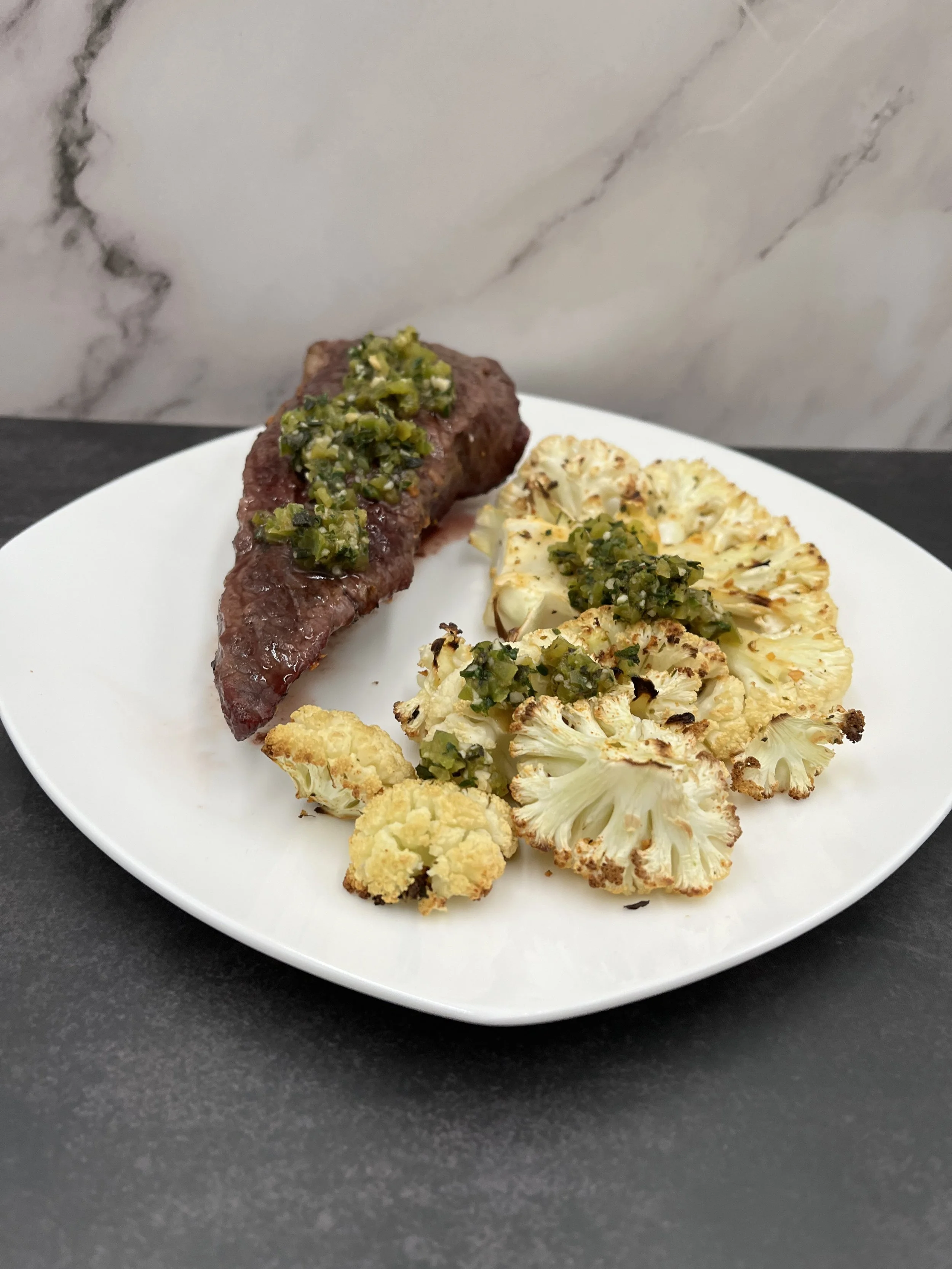 Grilled Beef & Cauliflower