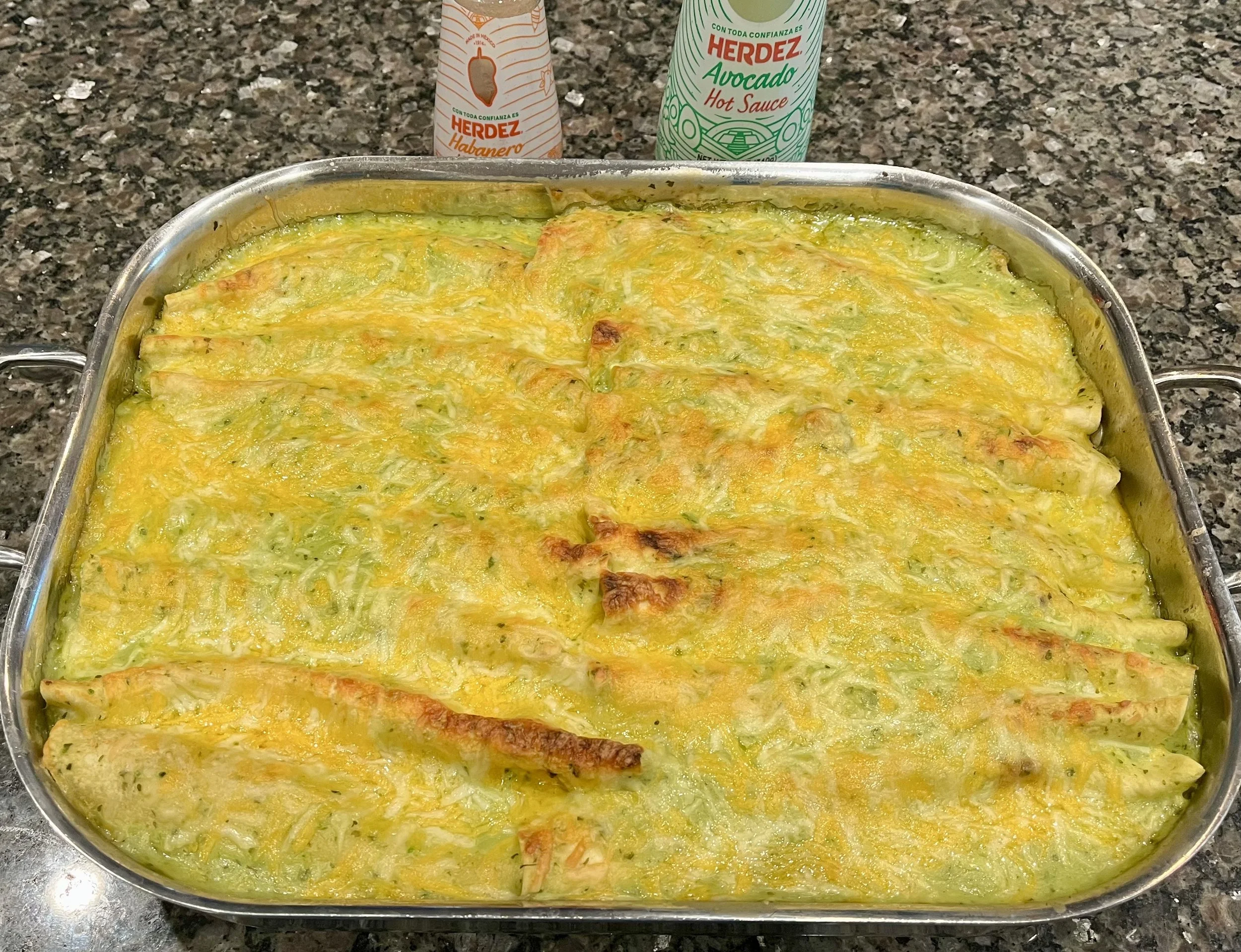 Creamy Green Enchiladas
