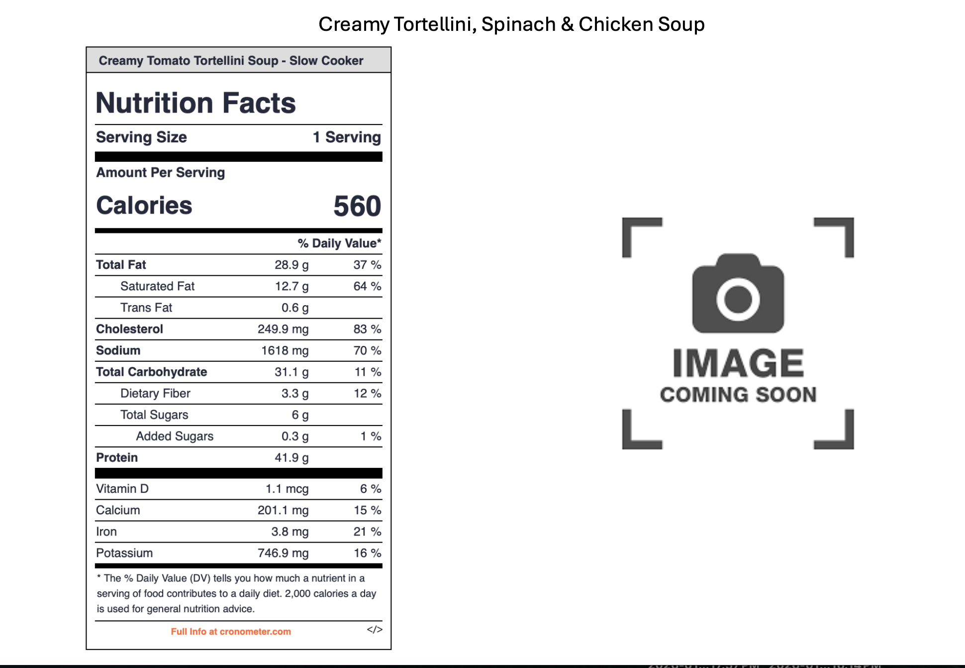 Placeholder image with text 'Image Coming Soon' in the center.