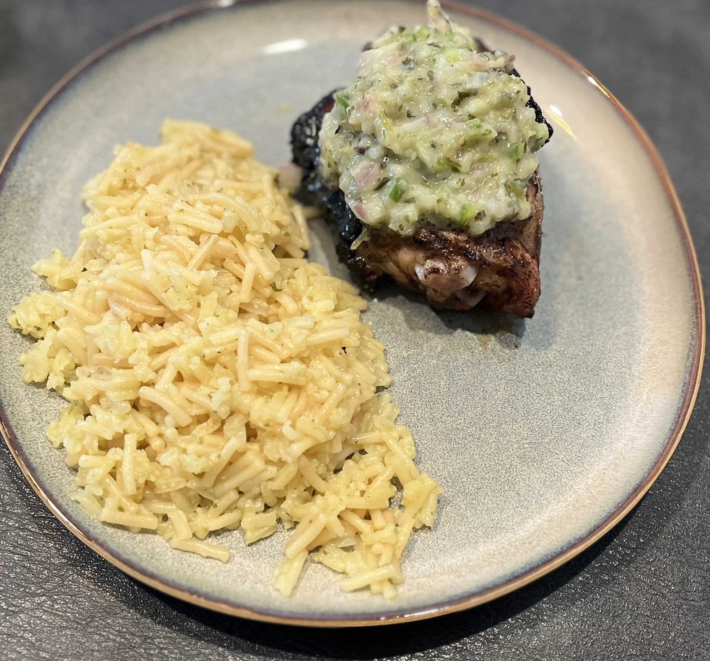 Chicken Thighs with Cilantro Butter