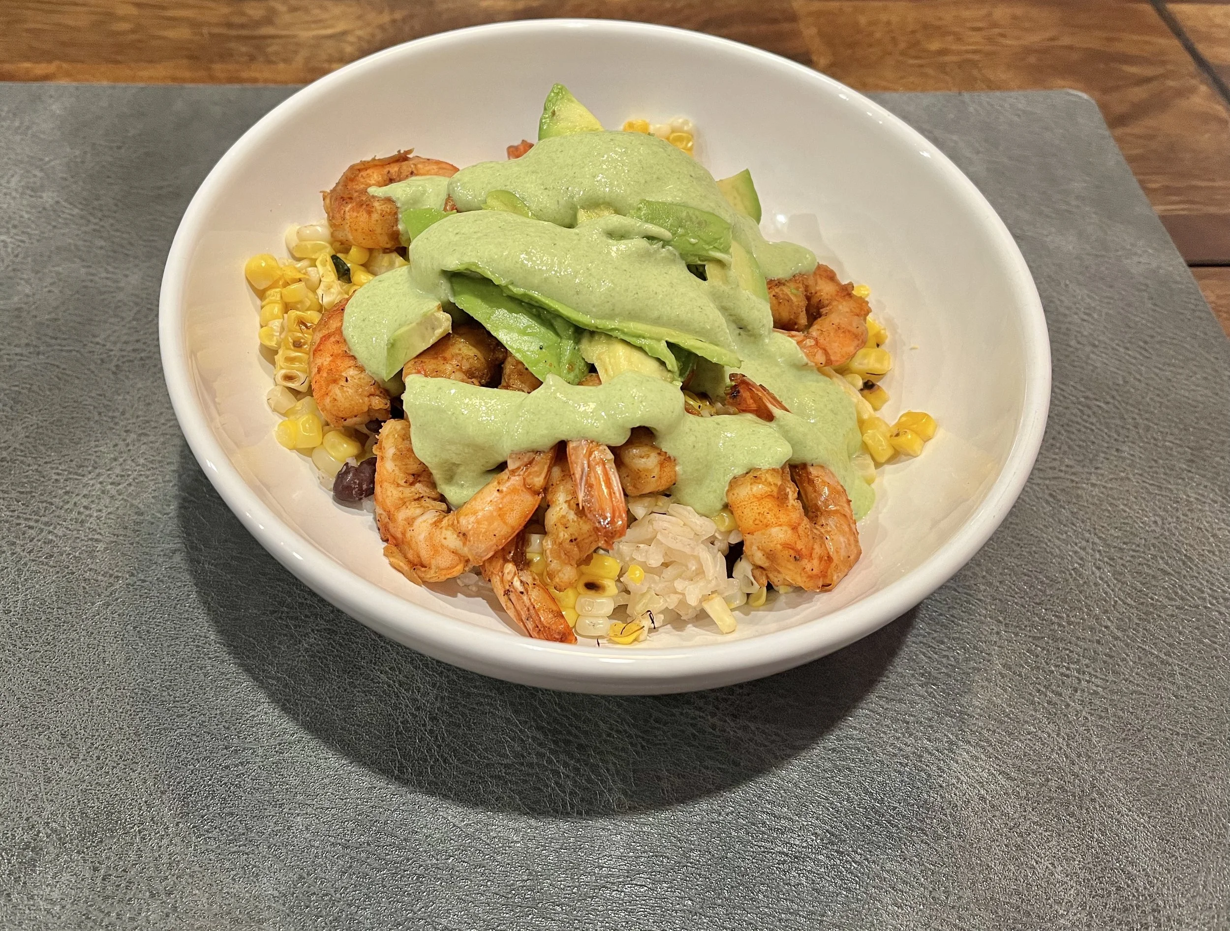 Blackened Shrimp Rice Bowl