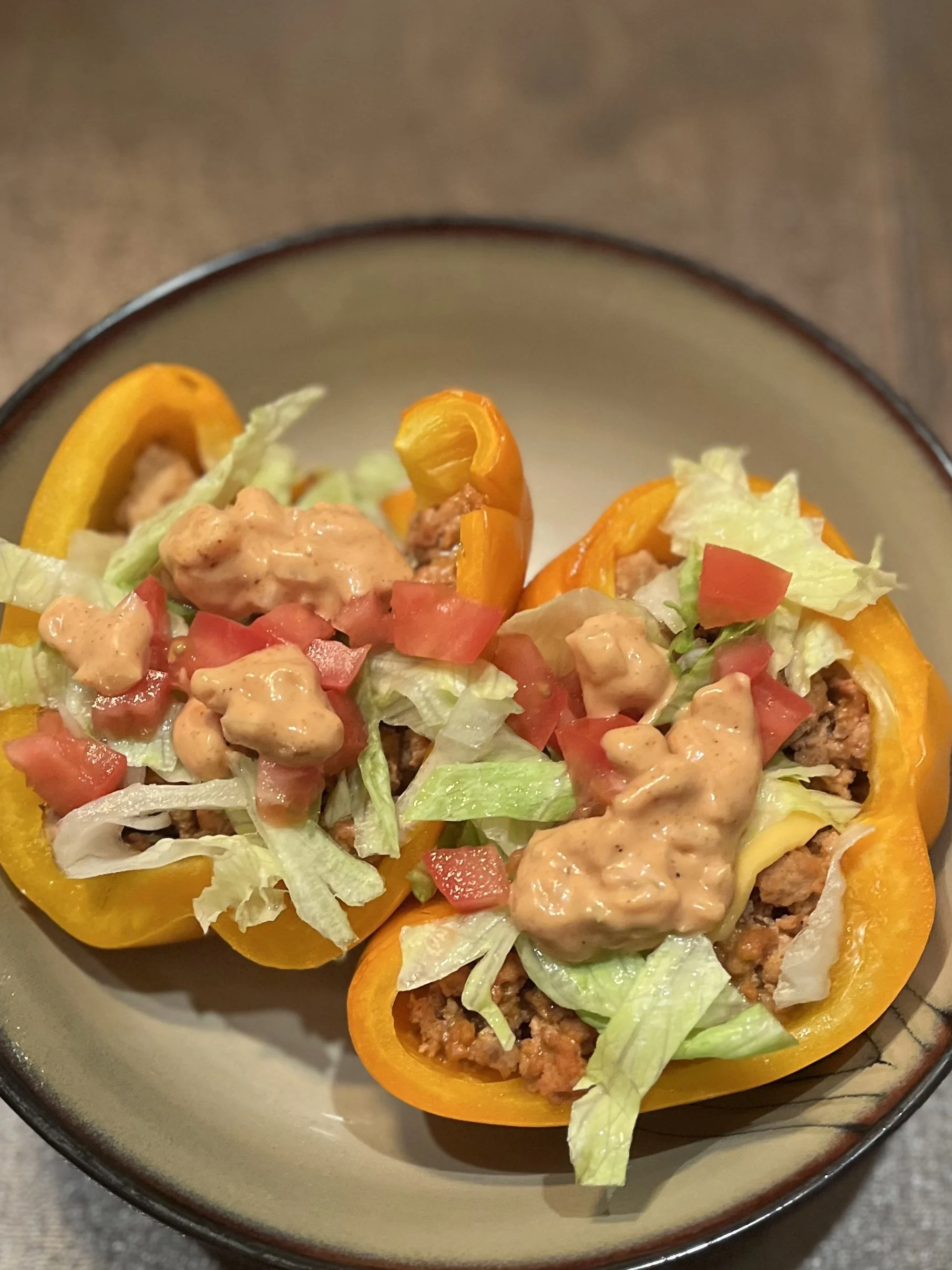 Cheeseburger Stuffed Peppers