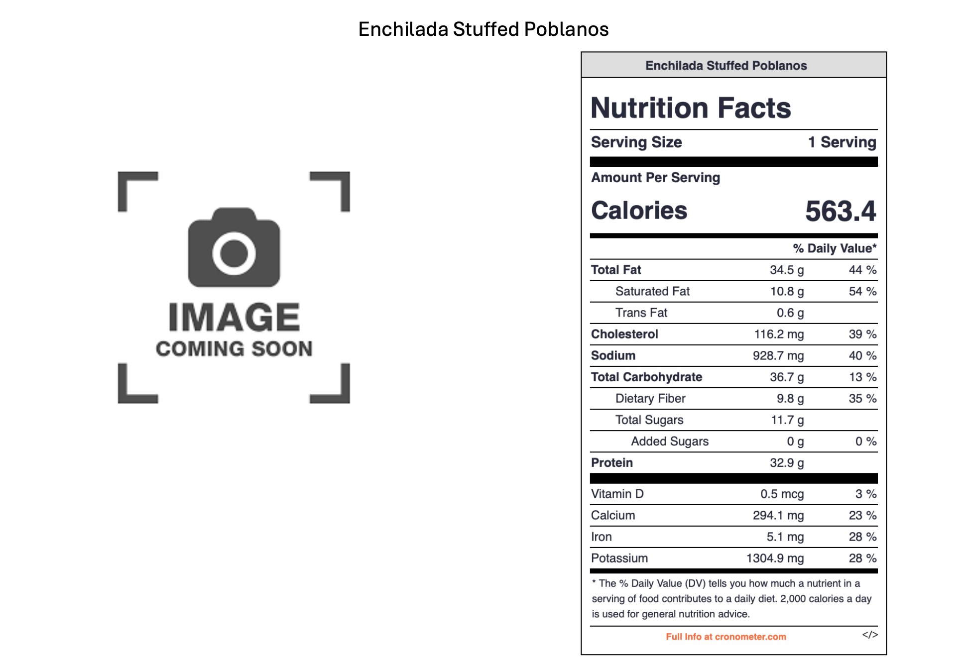 Placeholder for an image with a camera icon and the text 'Image Coming Soon'.