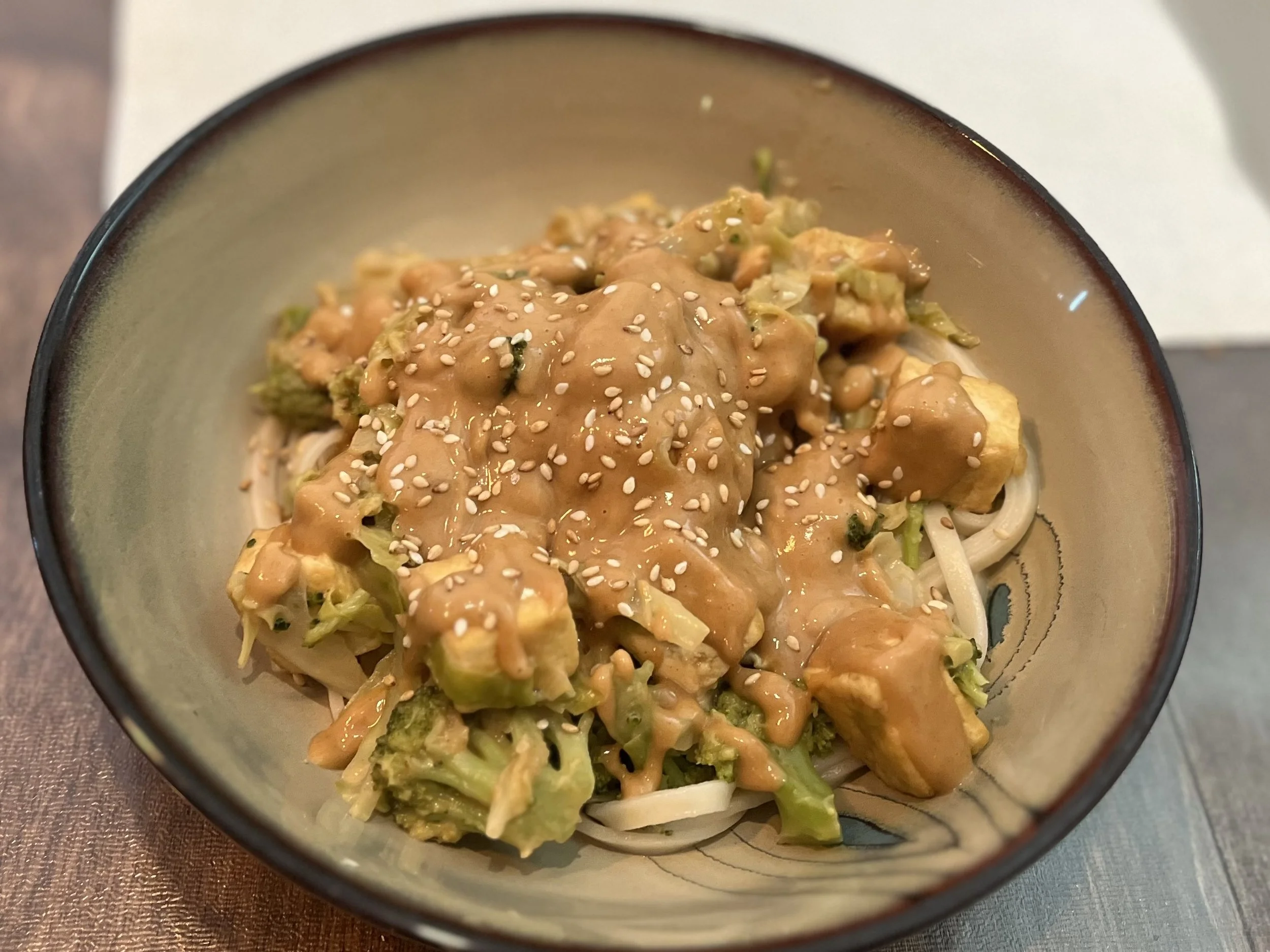 Tofu Stir-Fry with Peanut Sauce
