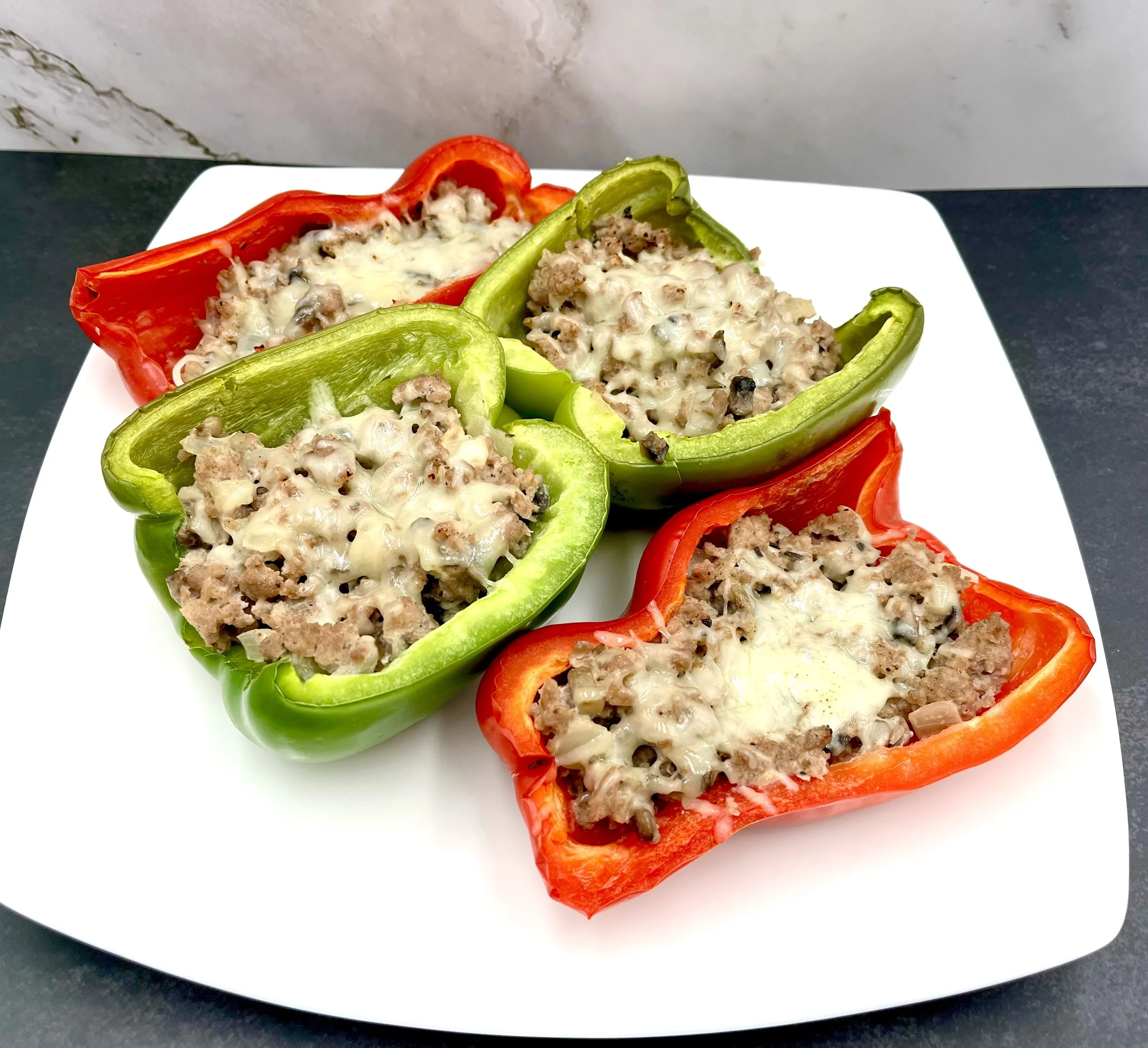 Philly Cheesesteak Stuffed Peppers