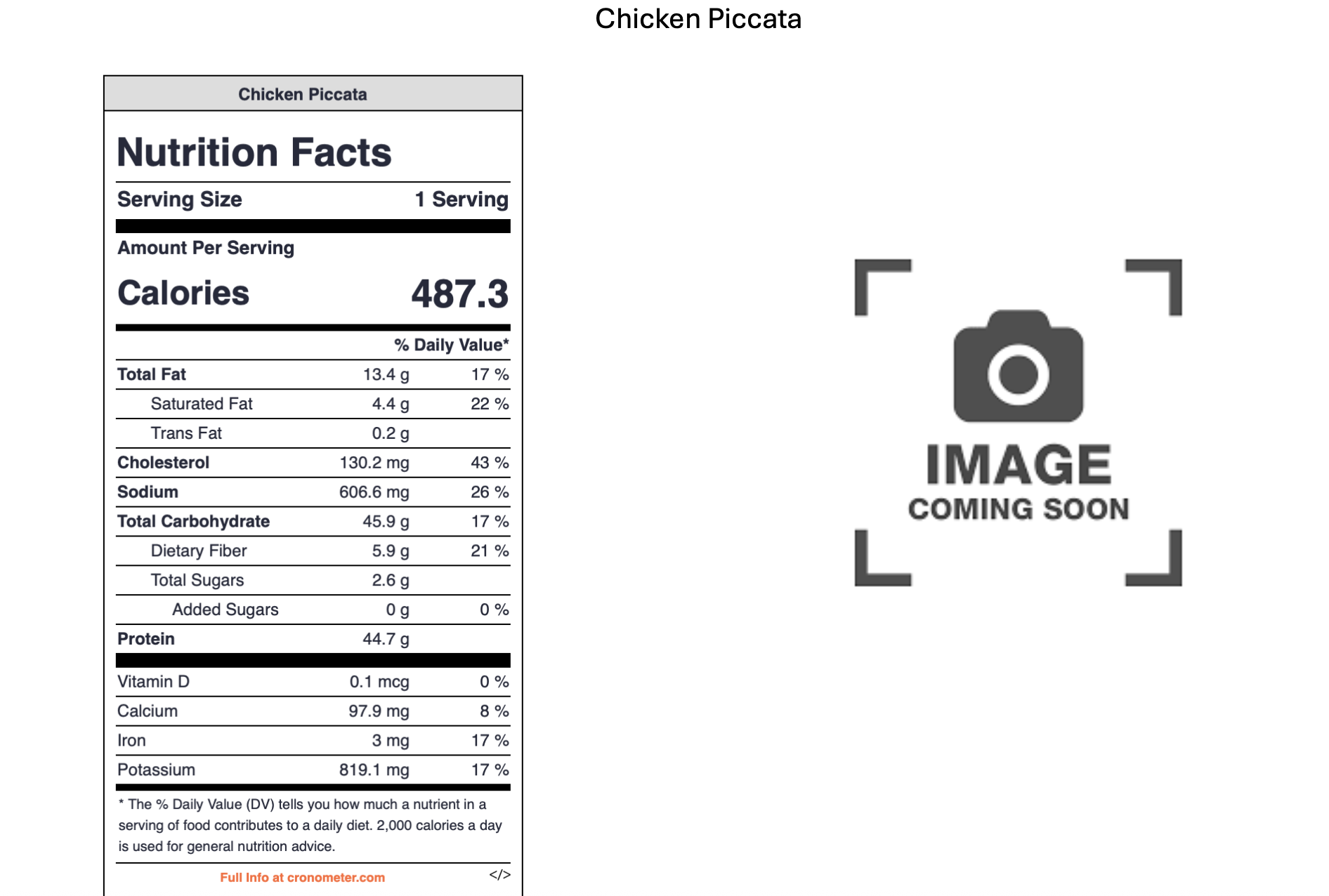Placeholder image with the text 'Image Coming Soon' and an icon of a camera.