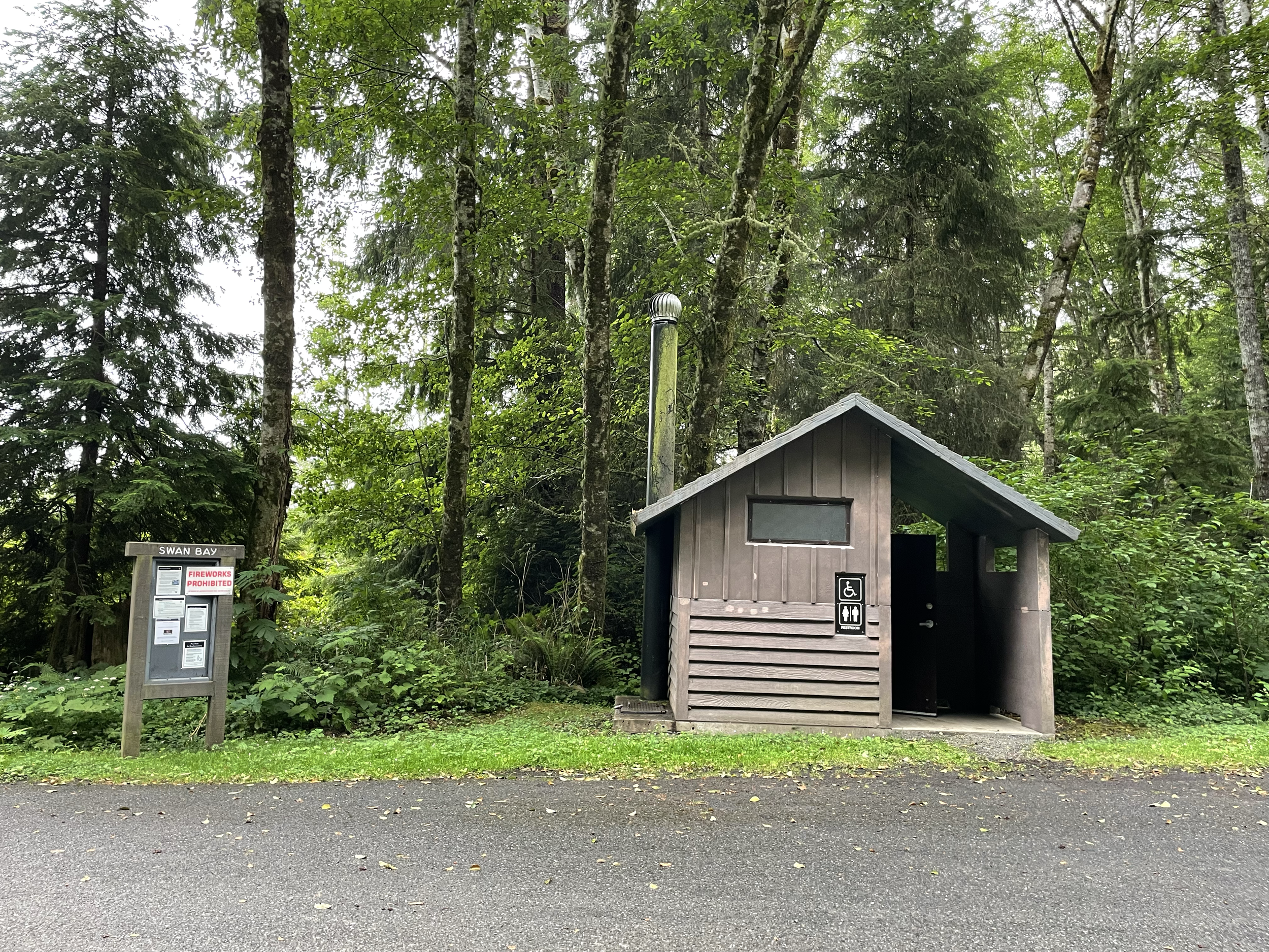 Swan Bay vault toilet