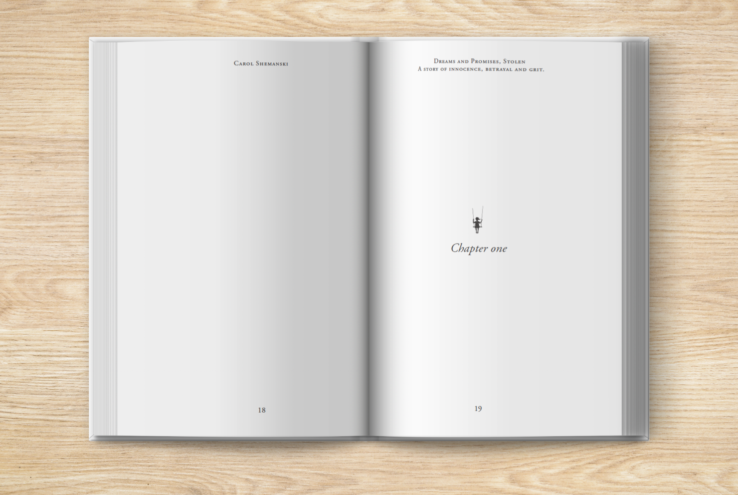 Dreams and Promises Stolen - Interior Book Design | Chapter Design