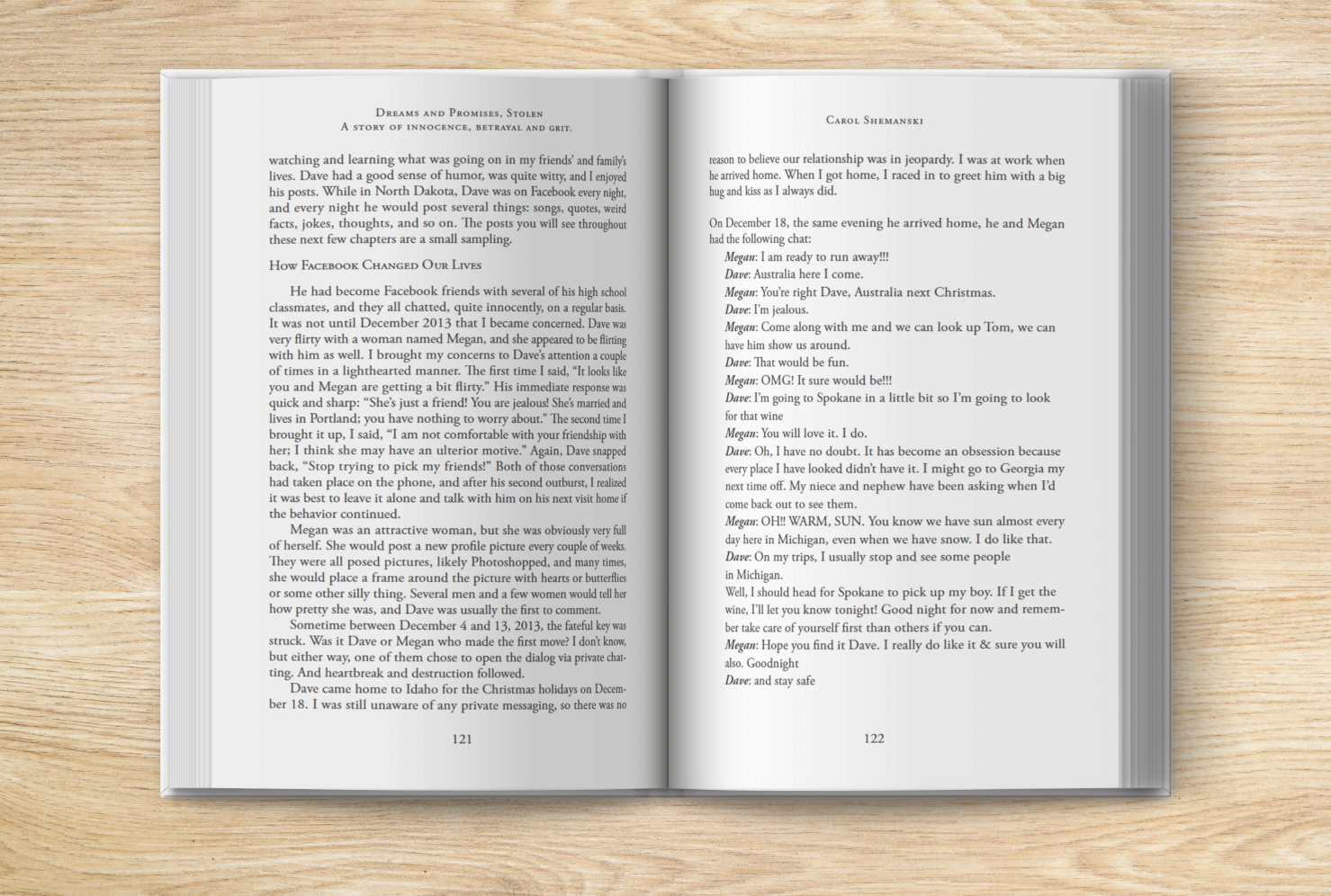 Dreams and Promises Stolen - Interior Book Design | Formatted Text