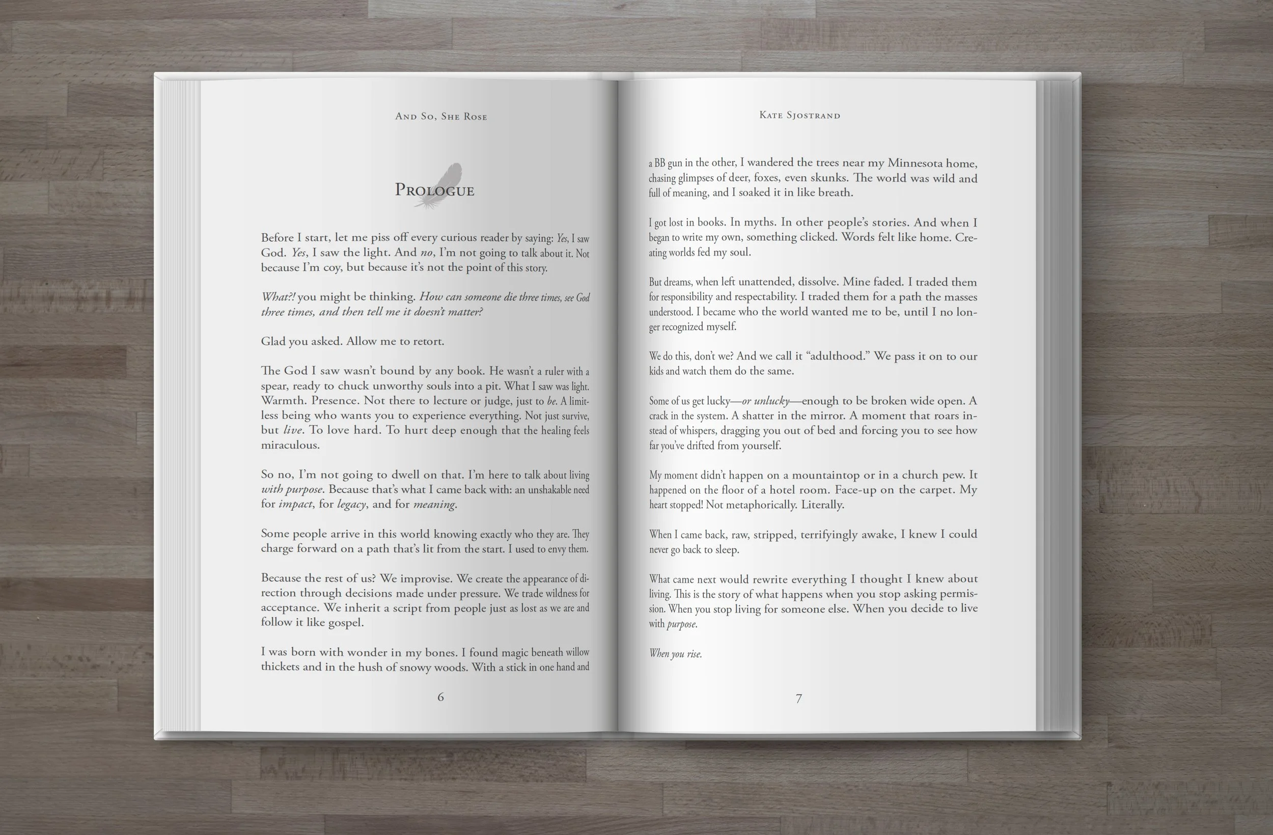 Interior Book Design - Memoir