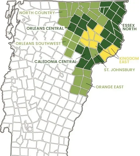 Map of VREXC member schools, with link to the list of schools.