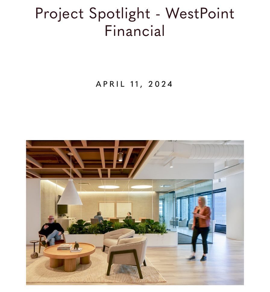 As promised, the full project spotlight for @westpointfinancialgroup &lsquo;s new Chicago office is up on our website. Click the link in our bio, give it a read, and let us know what you think in the comments below.

Thanks to our project partners @j