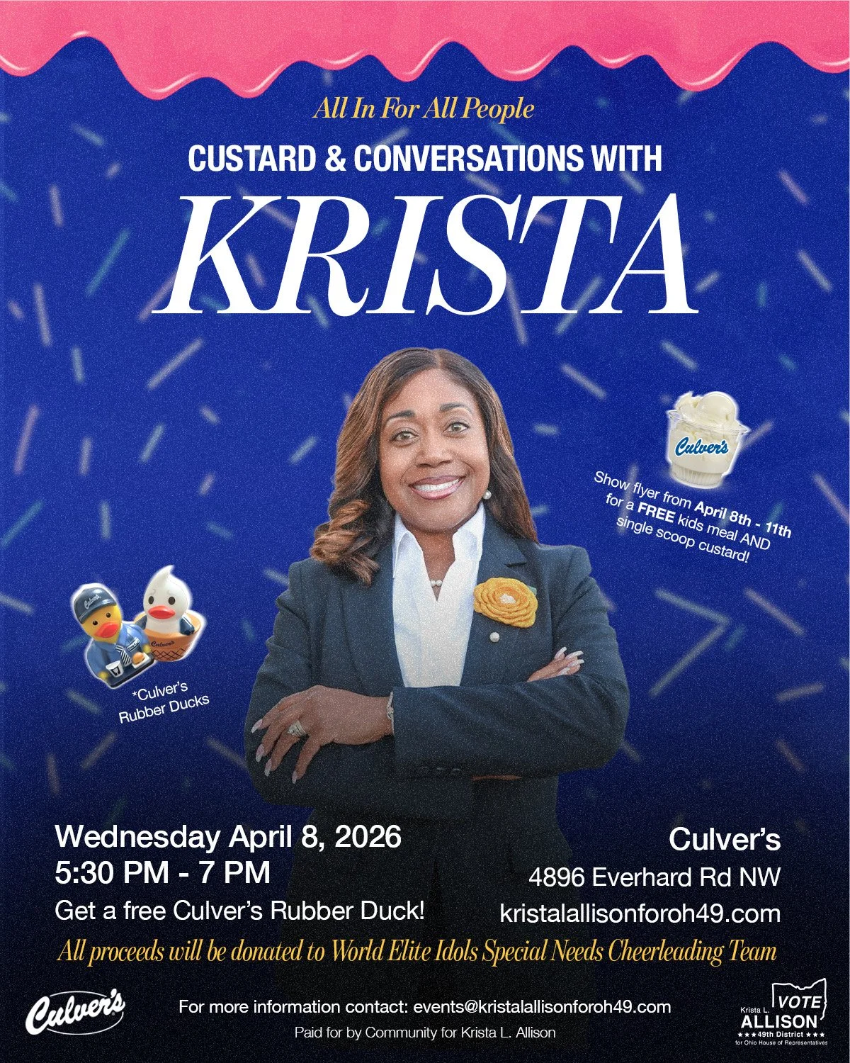 Custard and Conversations with Krista