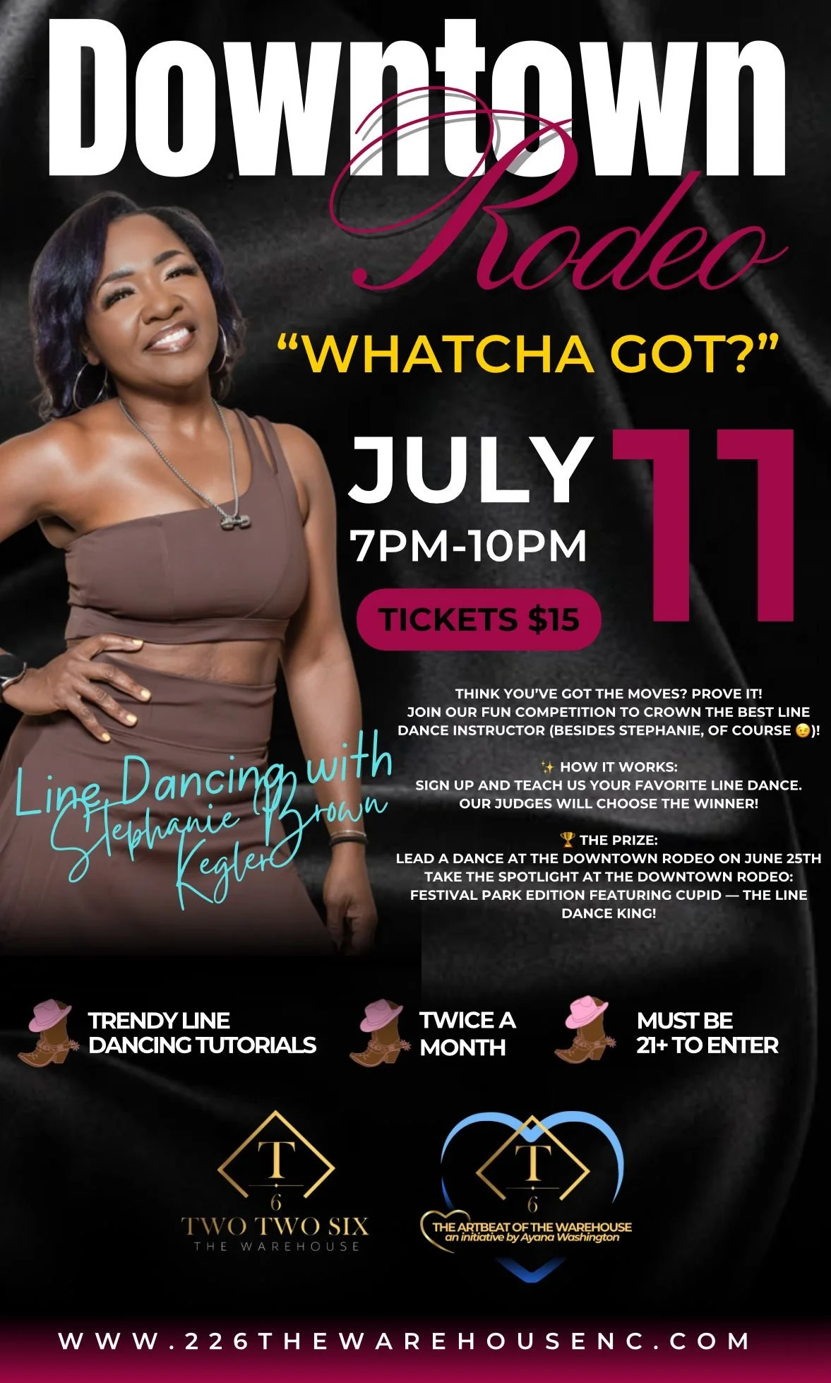 Downtown Rodeo “Whatcha Got?” - Line Dancing with Stephanie Brown Kegler