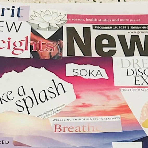 Come and join  Maria Crampel for 'The Art of Turning News into Vision.' This family-friendly creative workshop invites participants of all ages to reimagine the newspaper as a living canvas for hope, intention, and possibility. 

Saturday 14 February