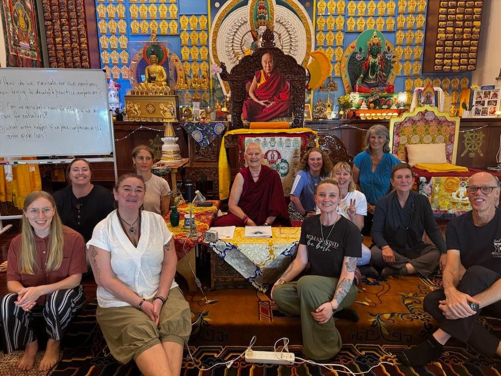 🌿 Last Saturday, we began the first of three sessions of A Mindful Heart with Venerable Tsultrim 🌿

Together, participants started exploring a deeper understanding of how the mind works&mdash;gently uncovering habitual patterns of thought and behav
