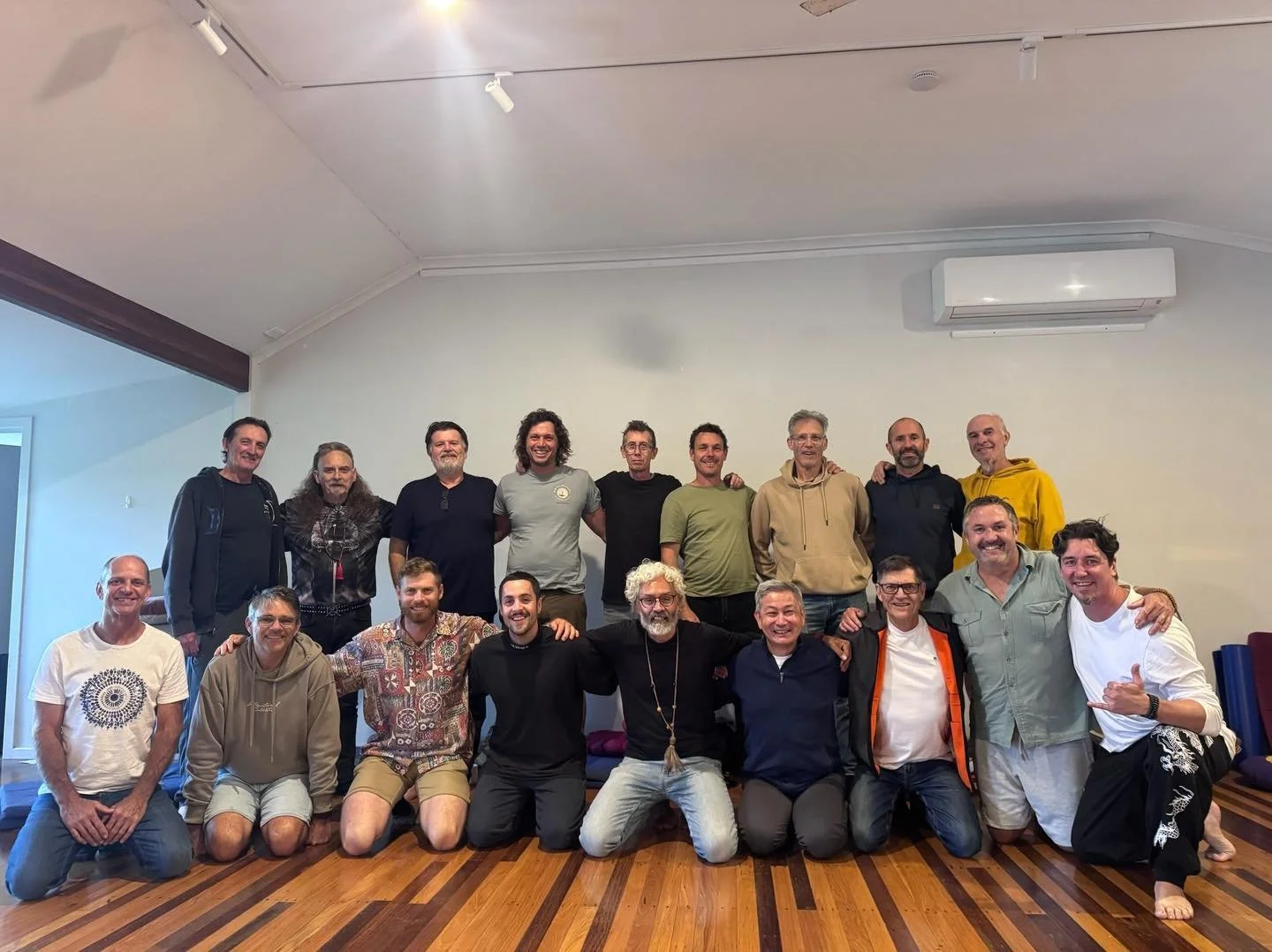 🌿 This weekend at Chenrezig Institute, something simple and powerful unfolded at the Men&rsquo;s Retreat with Rob Foster and Jandamarra Cadd.

The men gathered
not to become more,
but to remember who they truly are.

Through honest conversation, dee