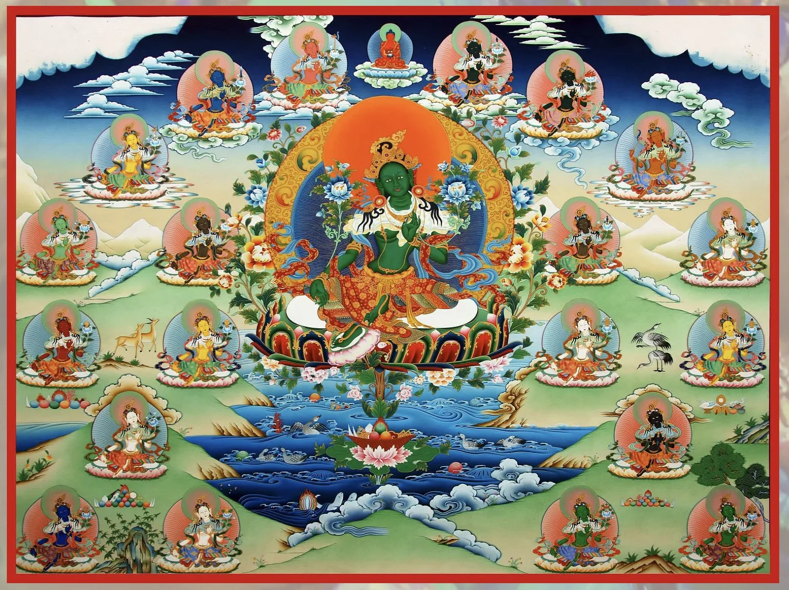 Tara Pujas with the Gyumed Monks