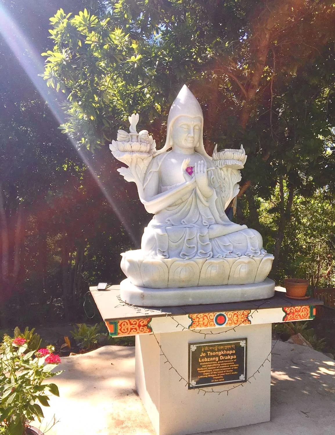 Lama Tsongkhapa in the Nalanda Masters Garden