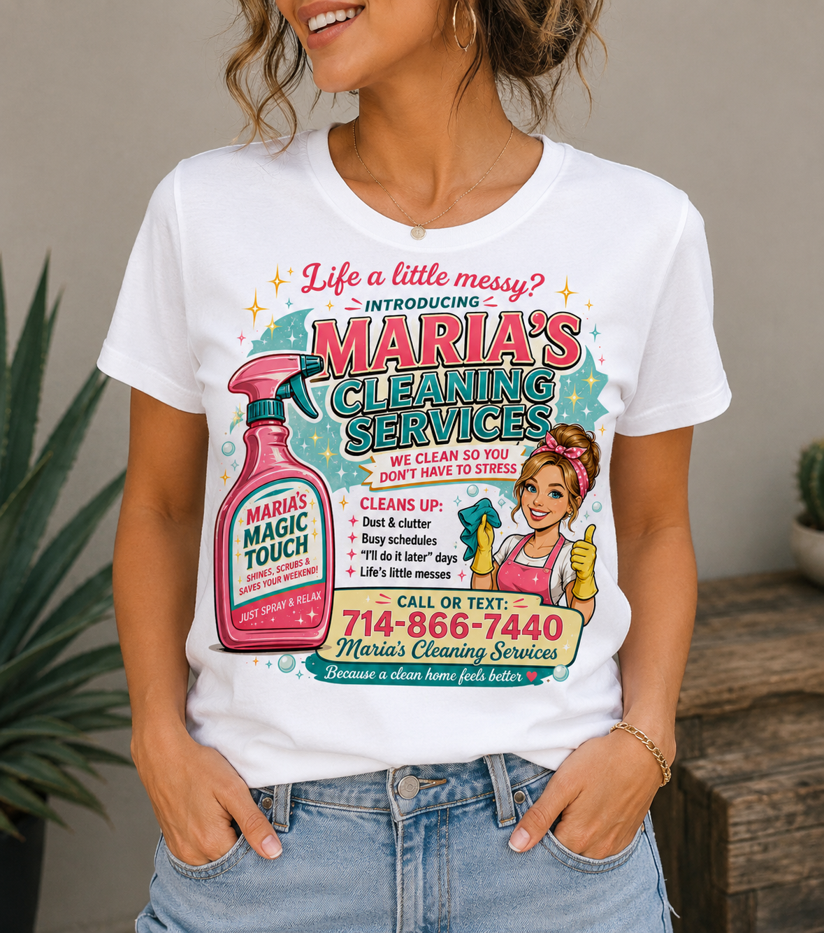 Custom Cleaning Business T~Shirt Design