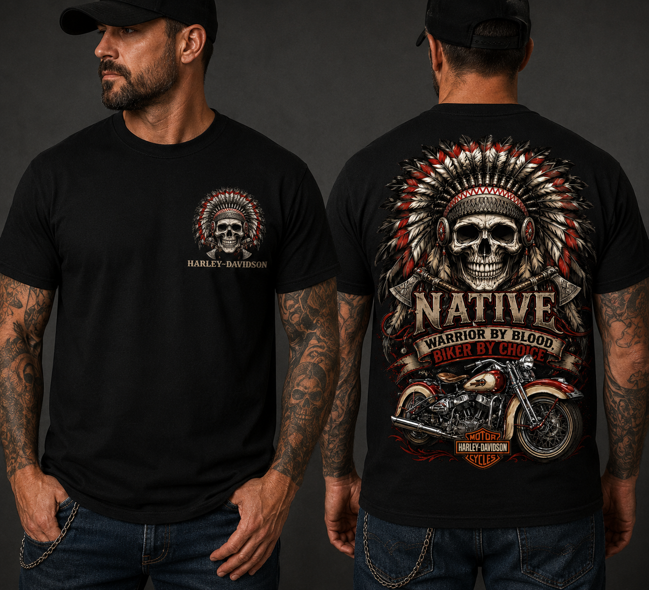 "Warrior by Blood, Biker by Choice"-T~Shirt