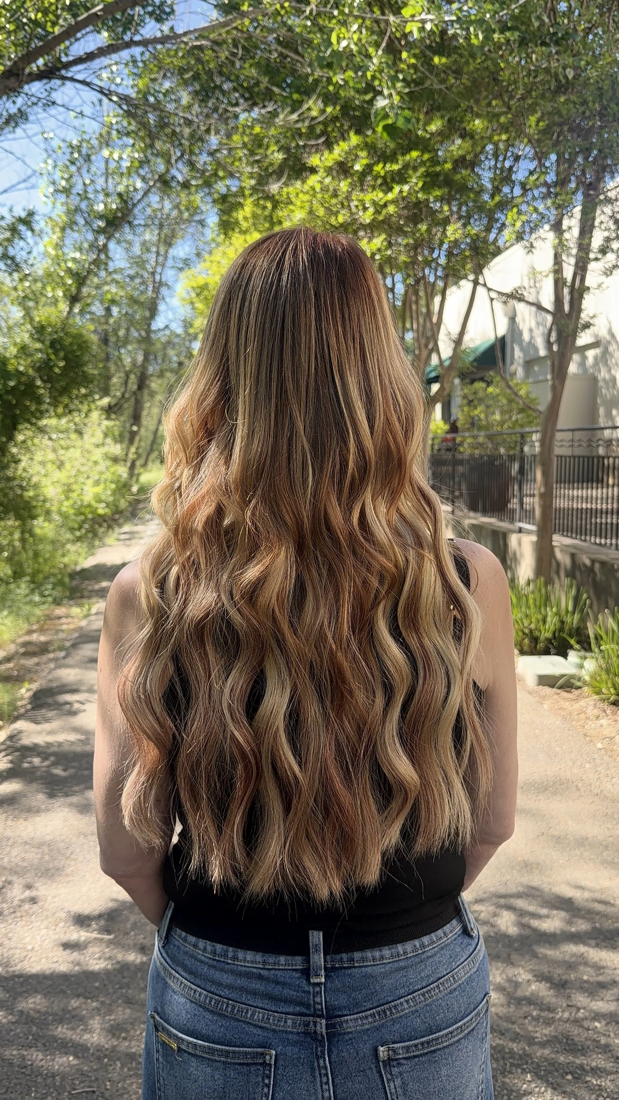  Copper hand tied extensions by Abby Hart
