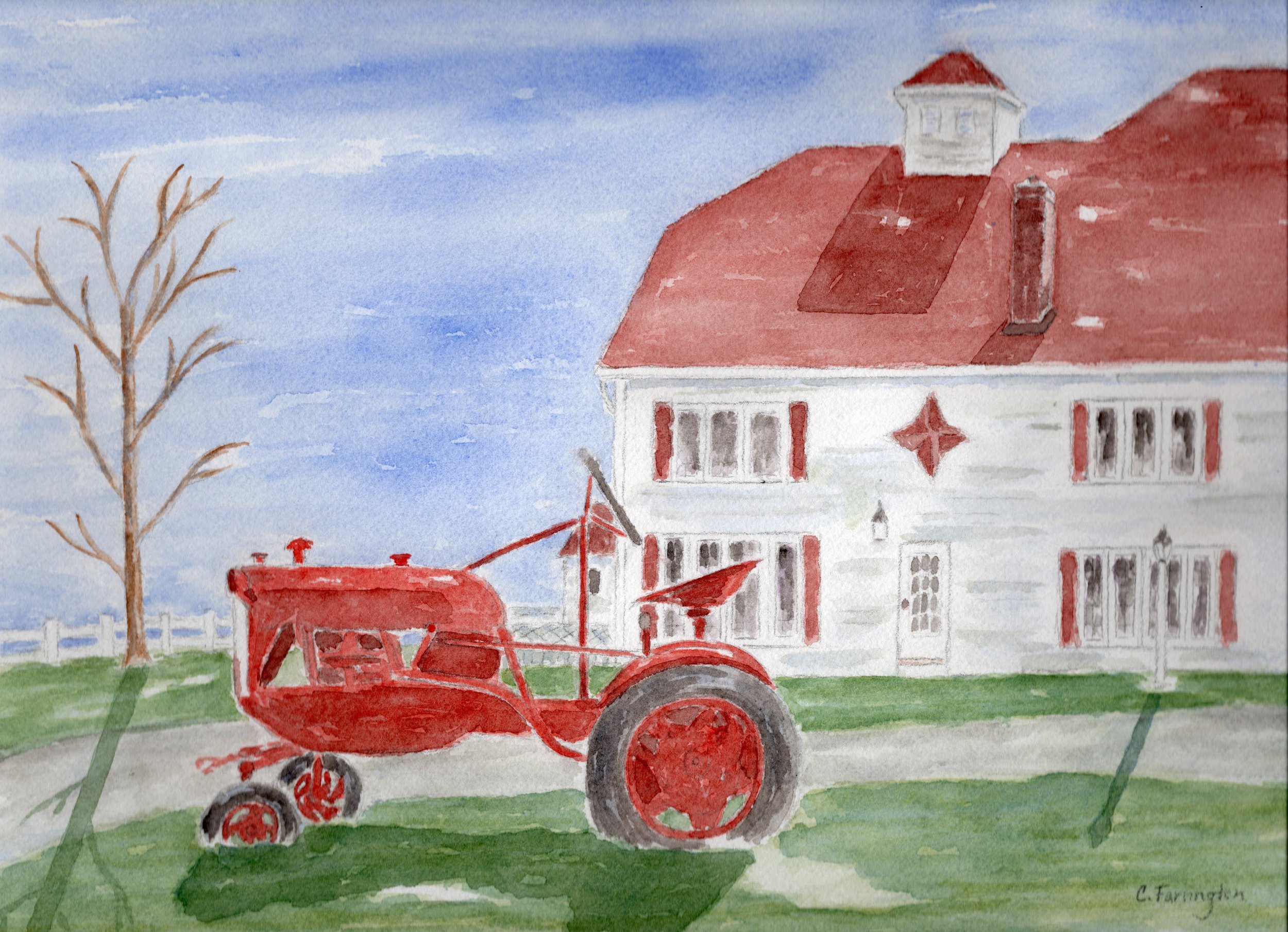 Tractor on Fowler Farm