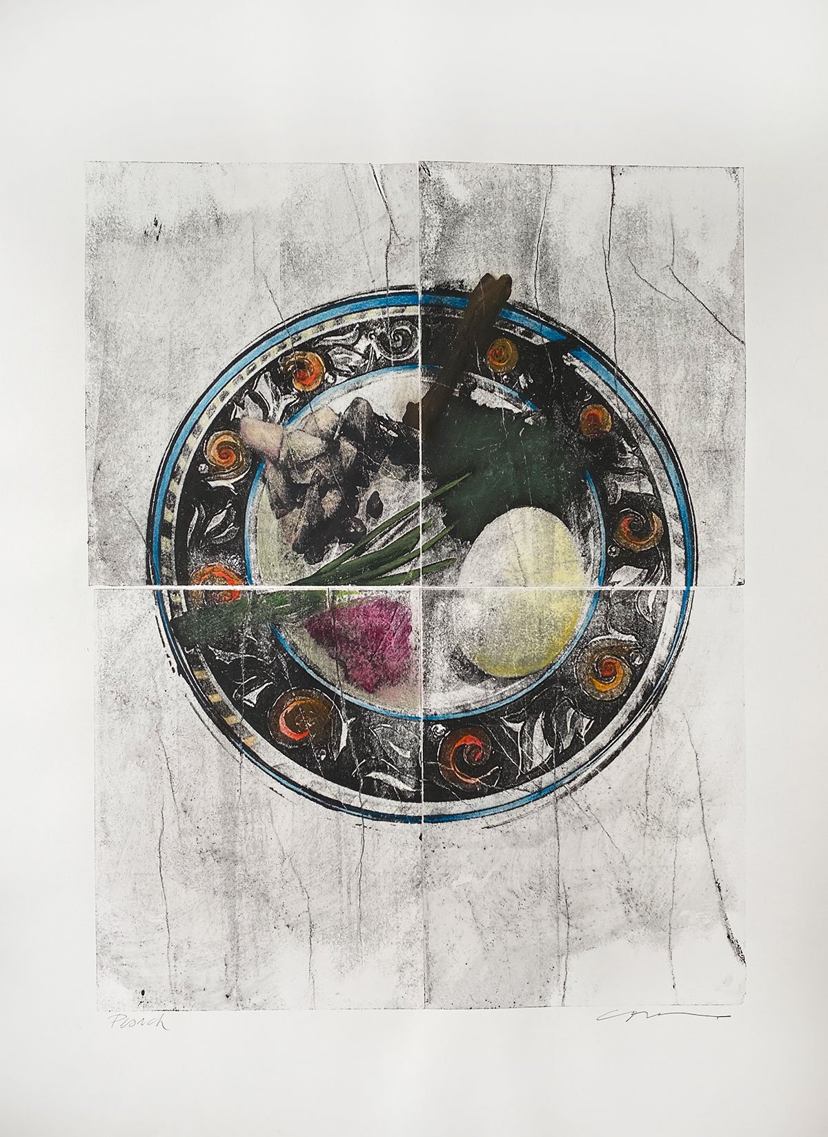 Pesach, 22wx30h, lithograph with colored pencil
$1450