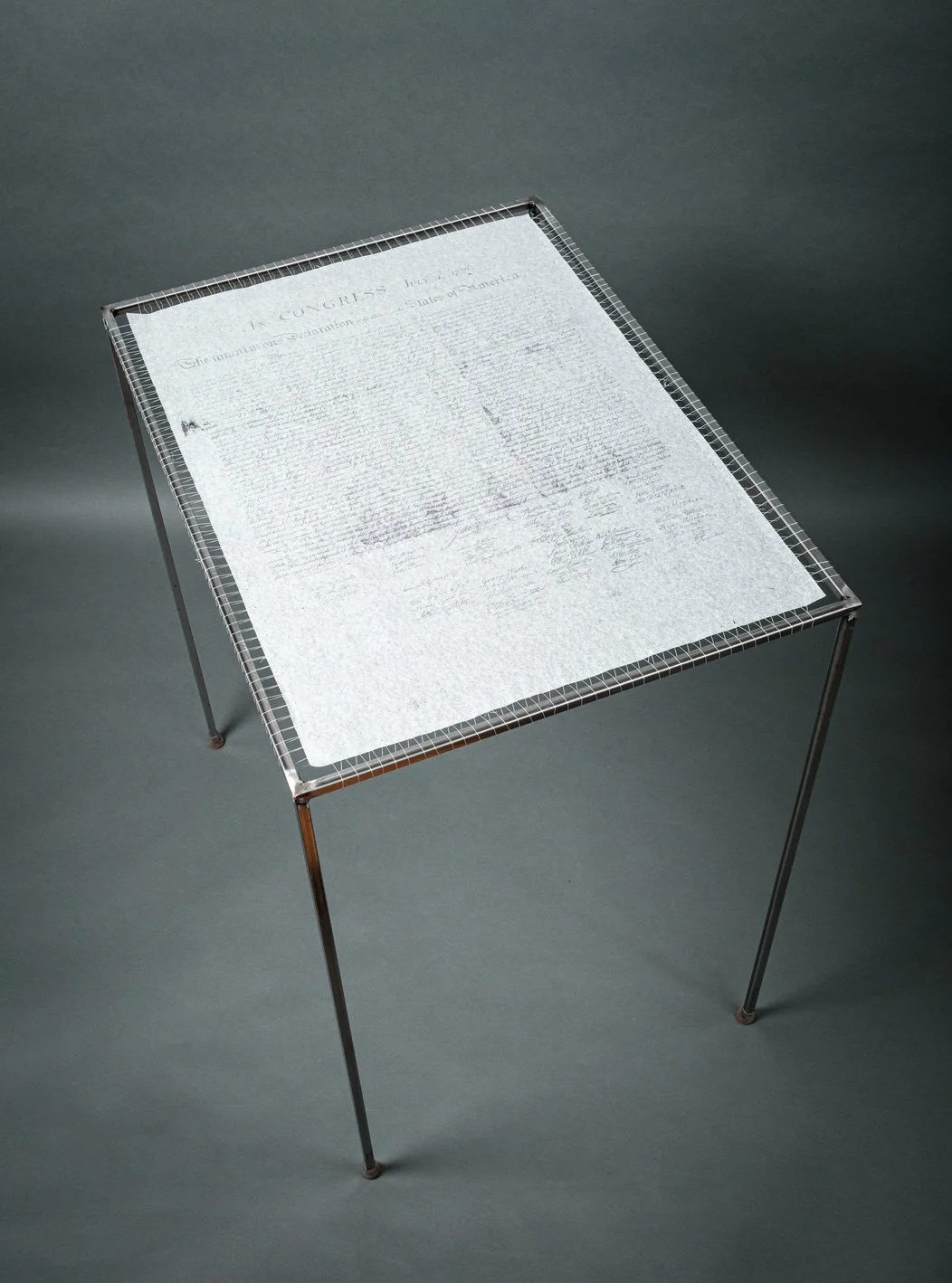 Fragile Experiment, 24x32x36H
Lithograph on Japanese paper, sewn with thread on a metal stand
$4000 Photo by Joerg Metzner