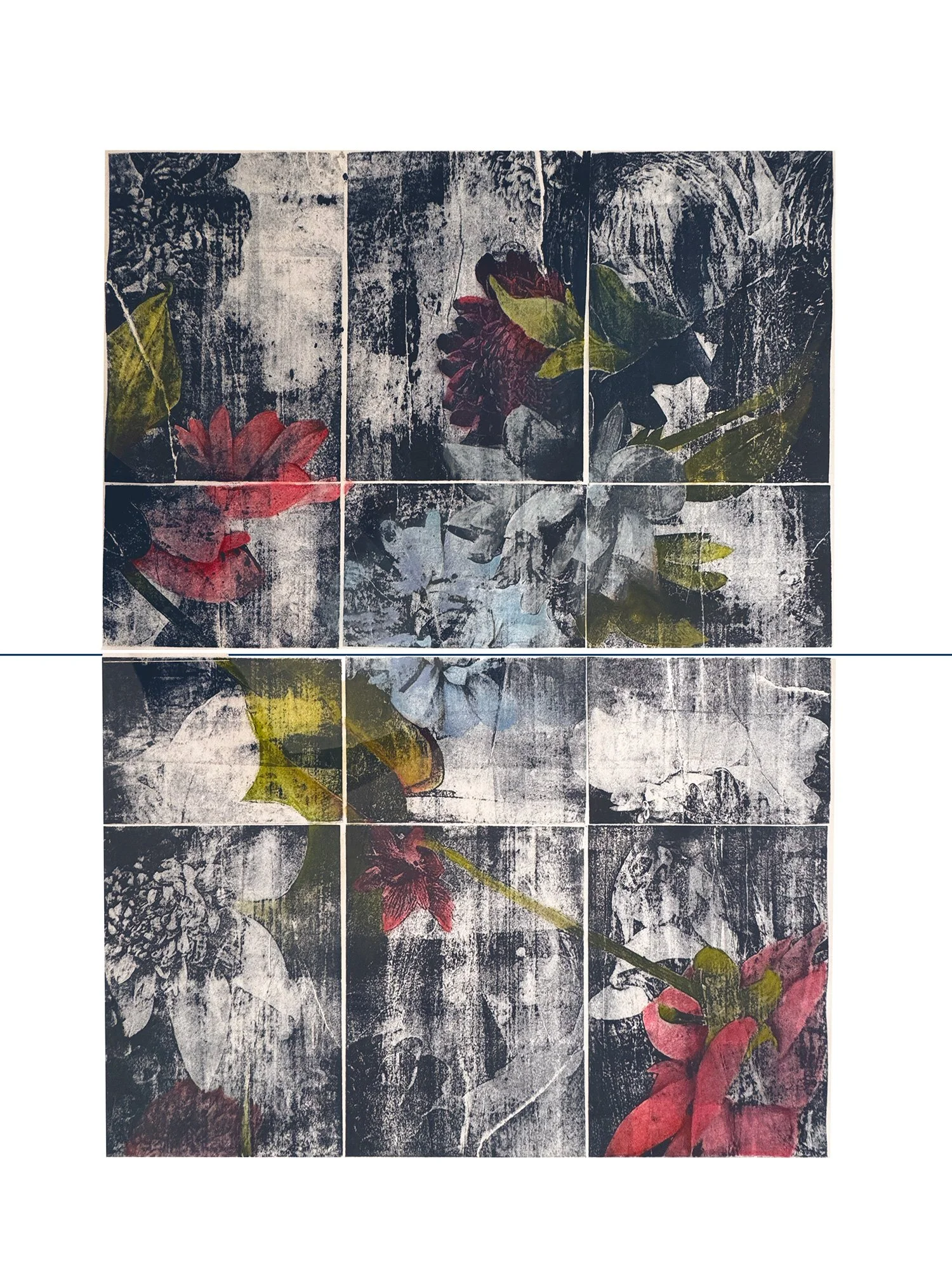 It Will Become All One Thing or Another, 30wx44h, lithograph with colored pencil and pastel, $2900