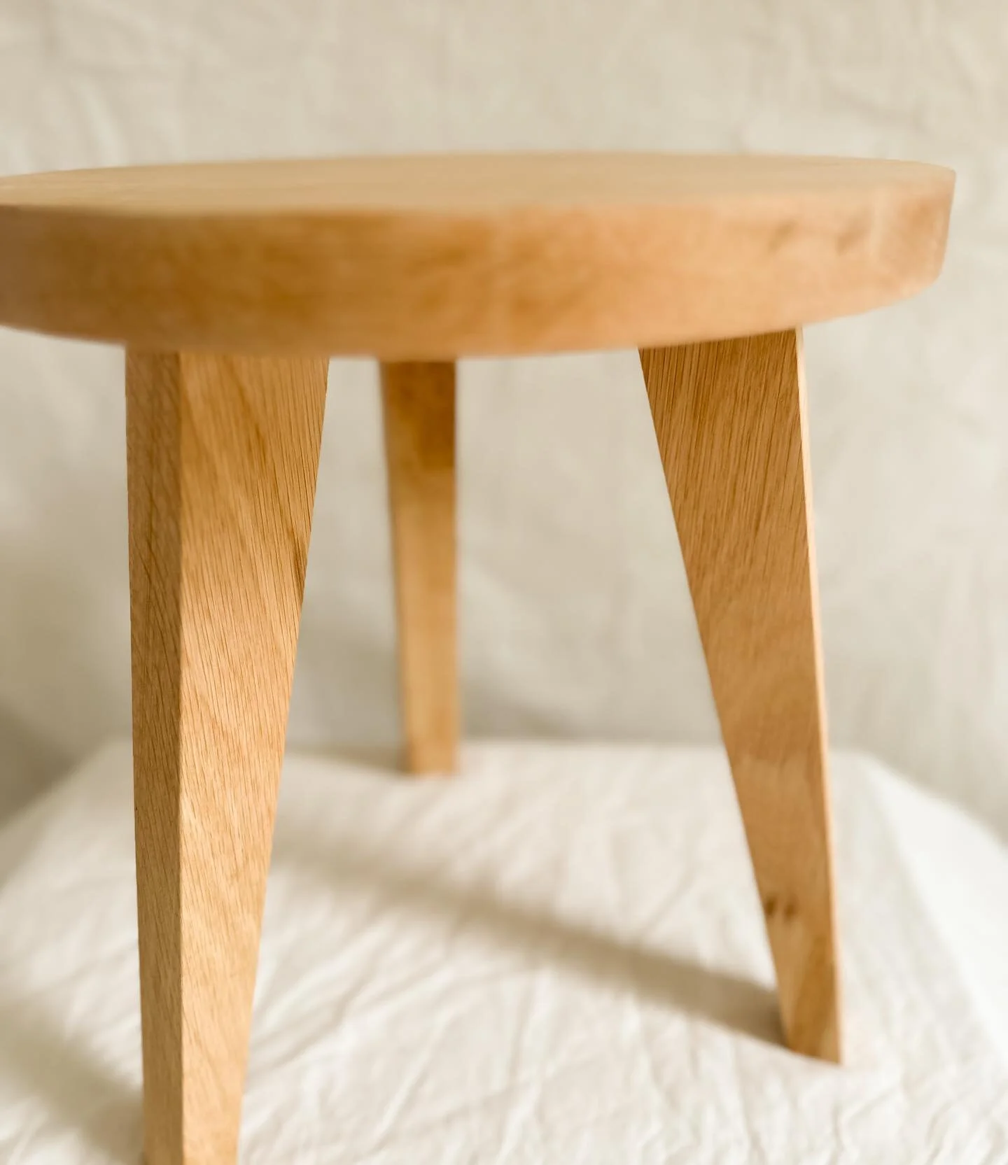 The Mt. Hood Stool - made with a beautiful tanoak wood from the southern Oregon/ Northern California region and finished with a natural danish oil to highlight its rich coloring. The stool&rsquo;s tapered legs provide a strong base for multiple uses.