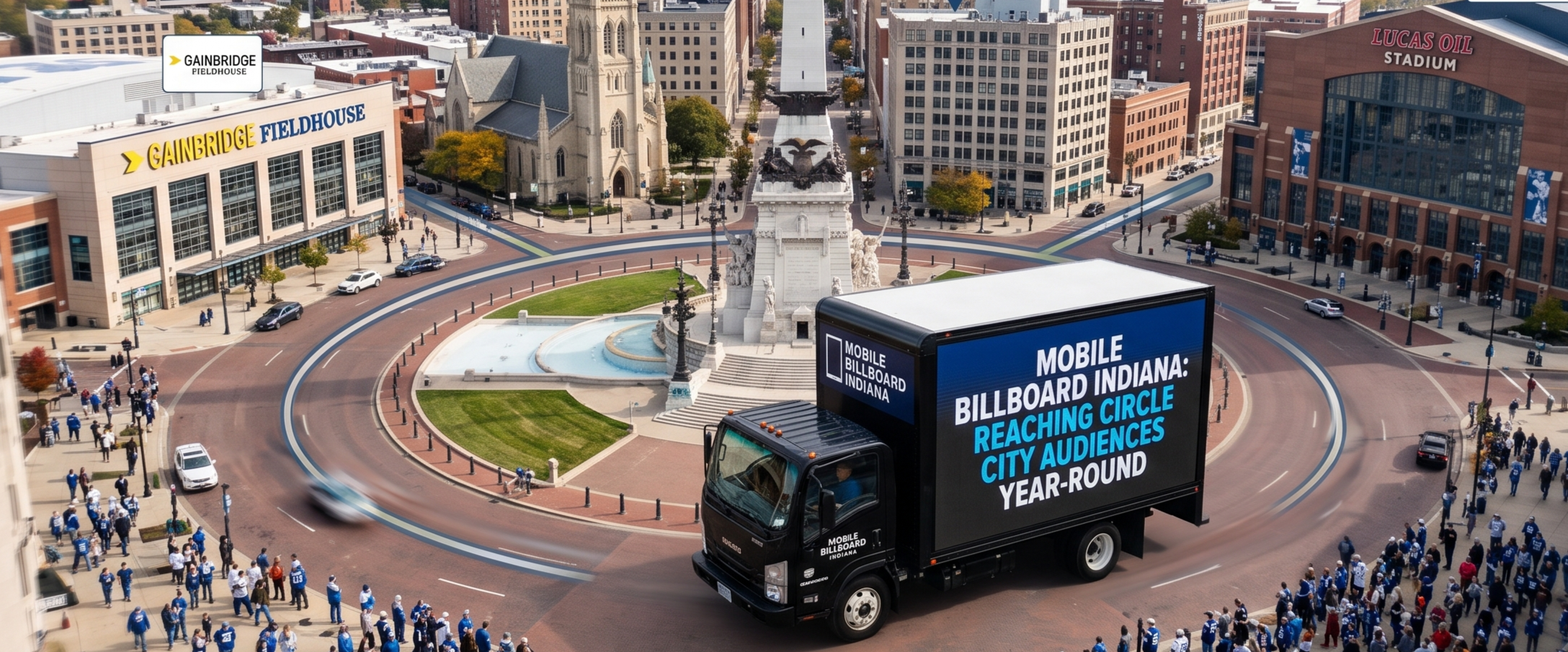 Mobile Billboard Advertising in Indianapolis: Reaching Circle City Audiences Year-Round